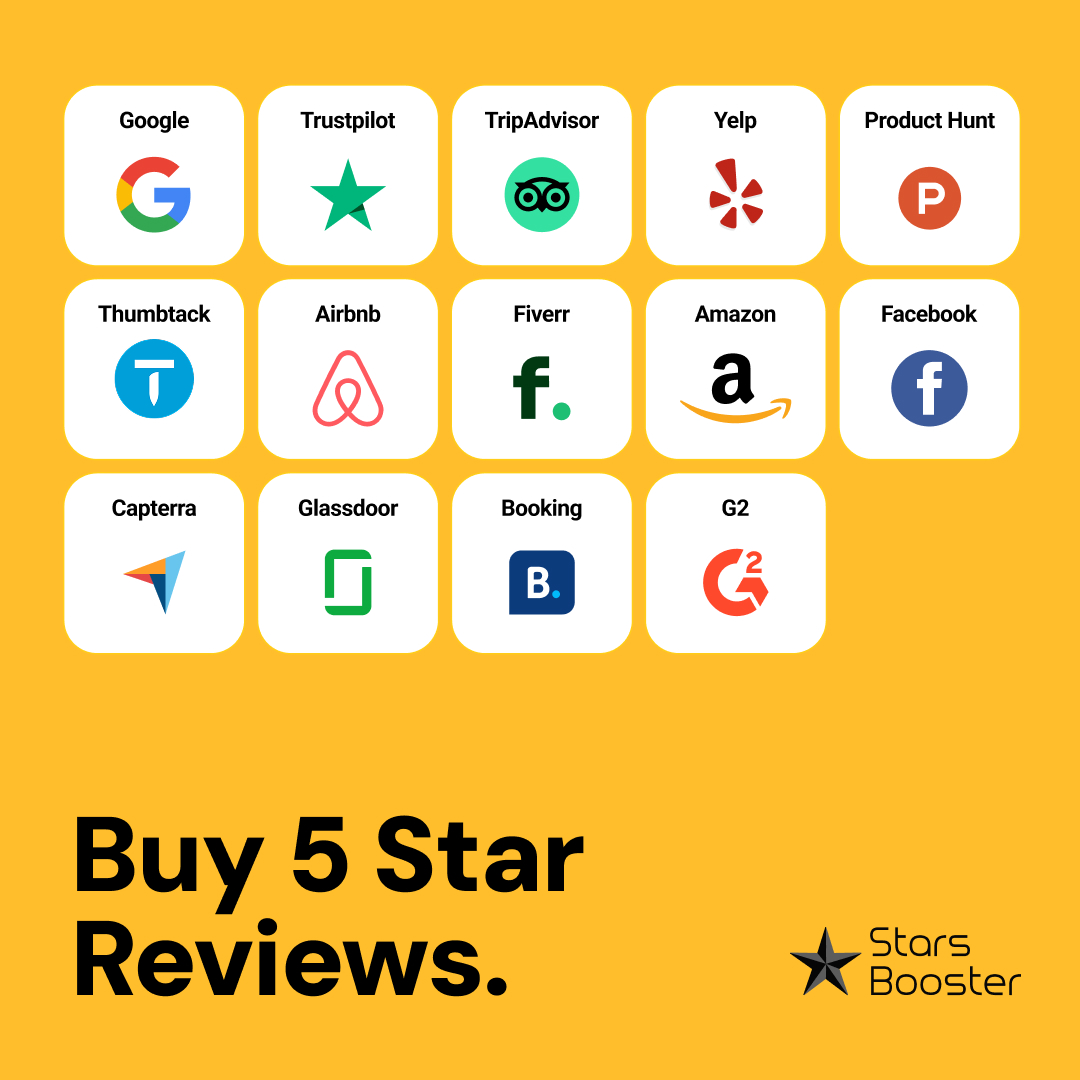 Stars Booster LTD Facebook ad: Get More 5-Star Ratings Fast