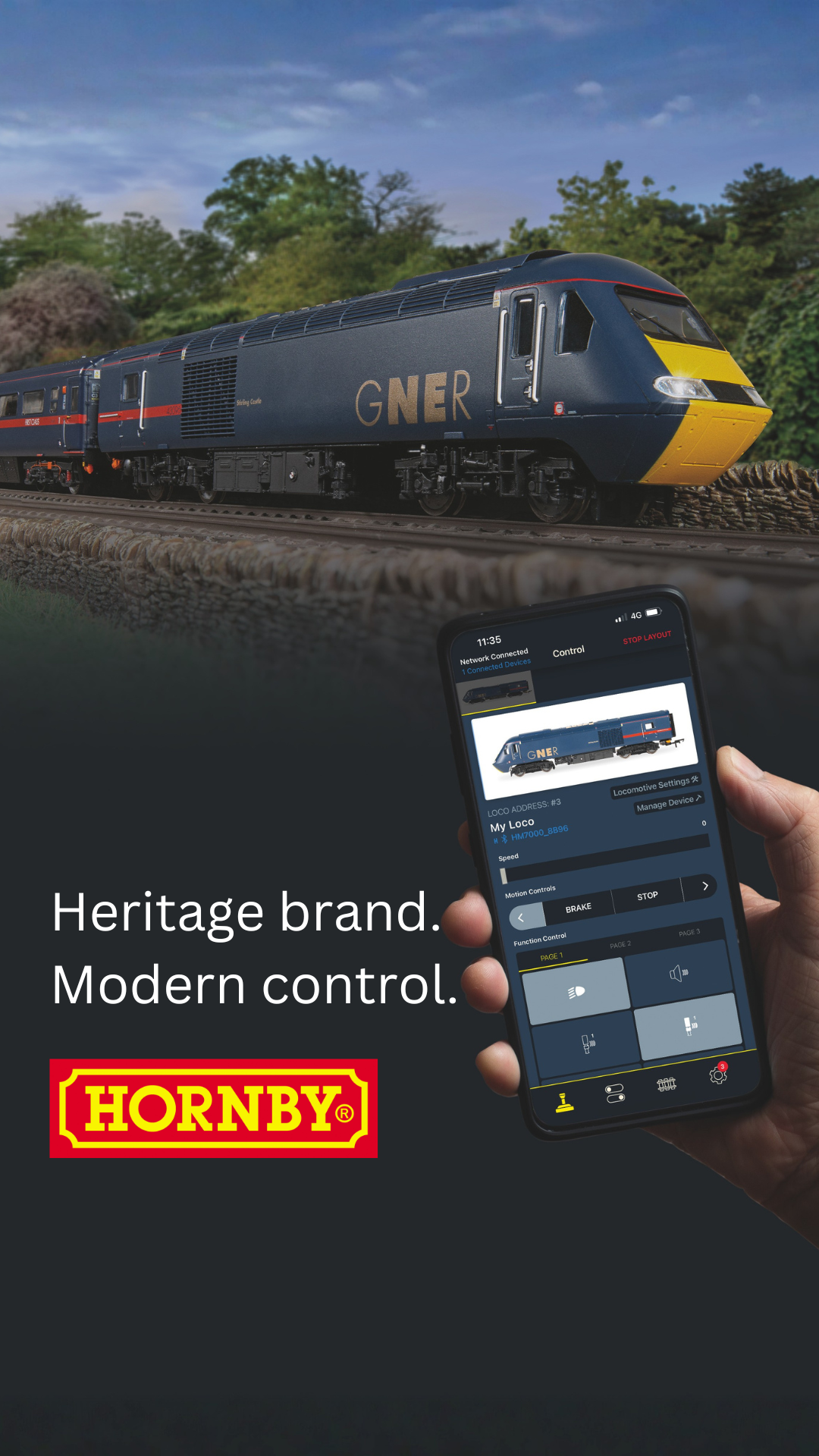 Hornby Model Railways Facebook ad: Improve your model railway experience