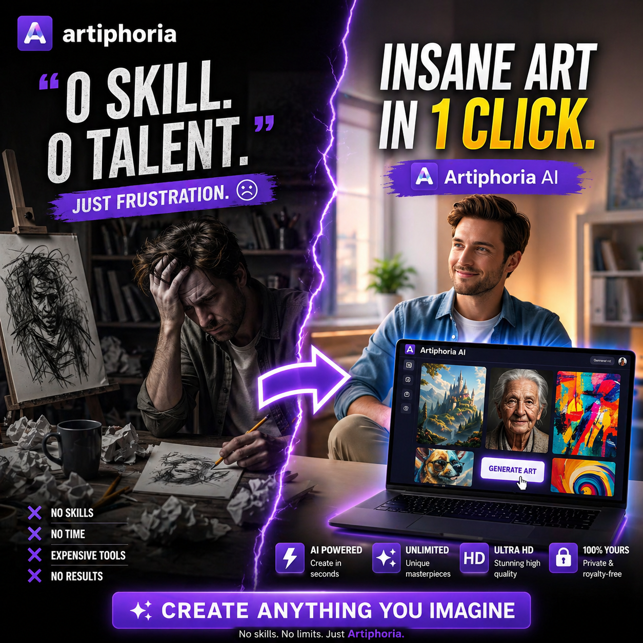 Artiphoria Facebook ad