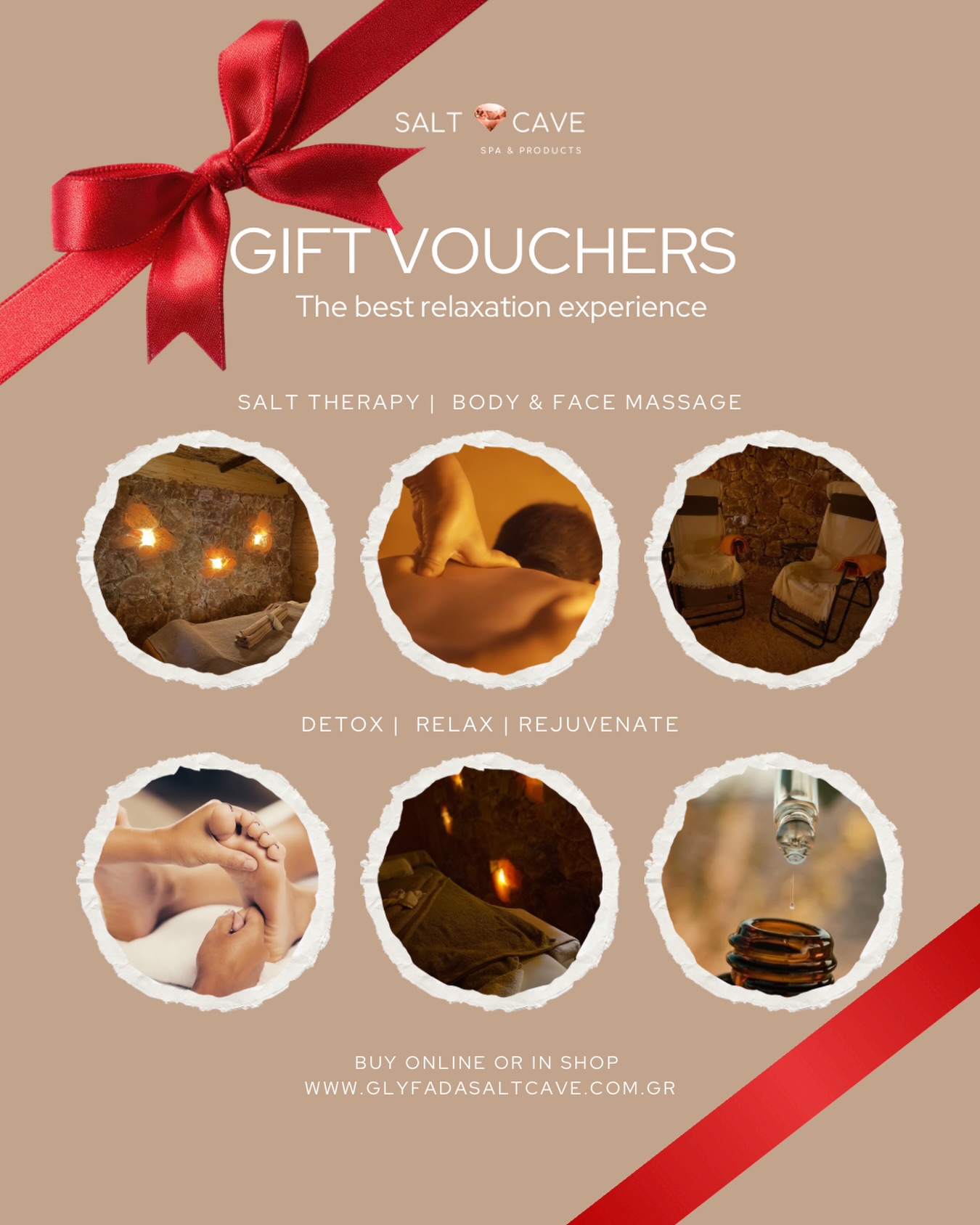 Salt Cave Spa & Products/Αλατοσπήλαιο Γλυφάδας Facebook ad: Salt Cave Spa Services