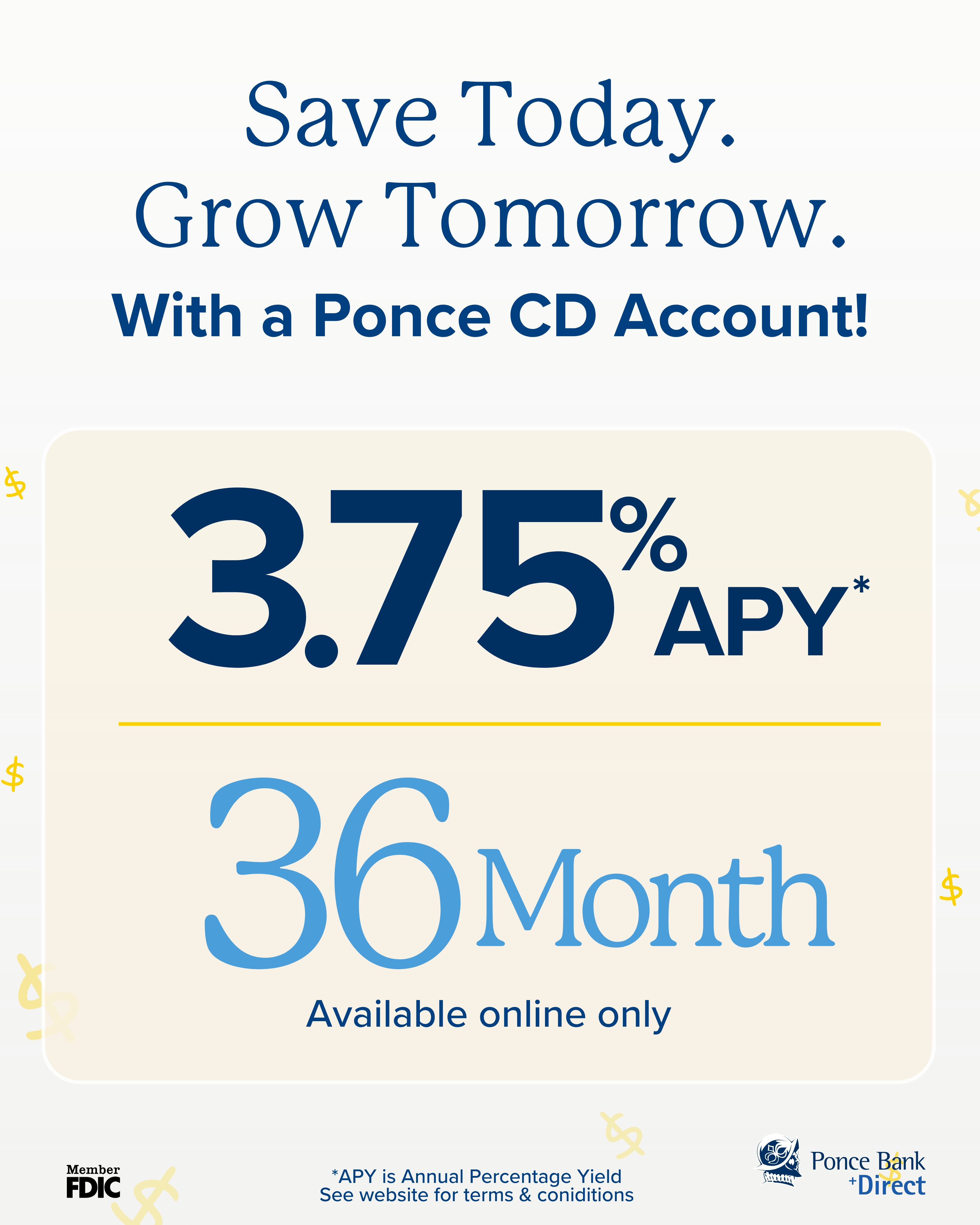 Ponce Bank Facebook ad: Certificate of Deposit