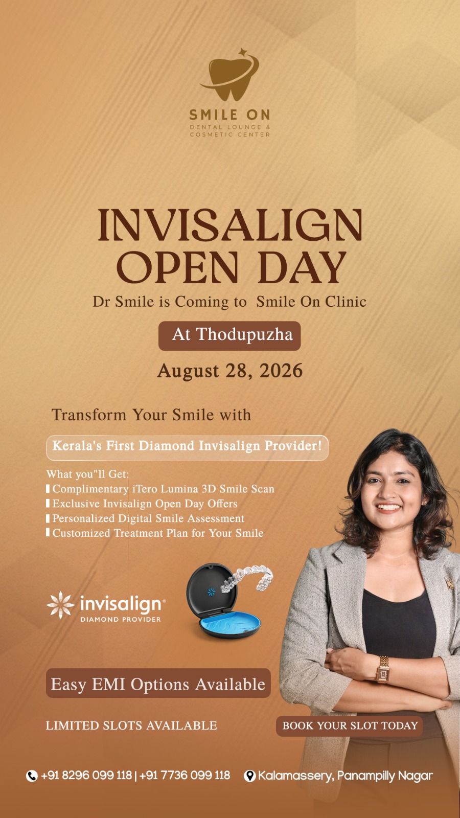 Dr Smile Orthodontics Facebook ad: Invisalign Open Day in Thodupuzha
