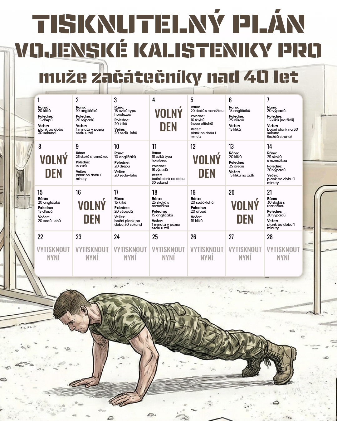 21 Day Calisthenics Challenge Facebook ad