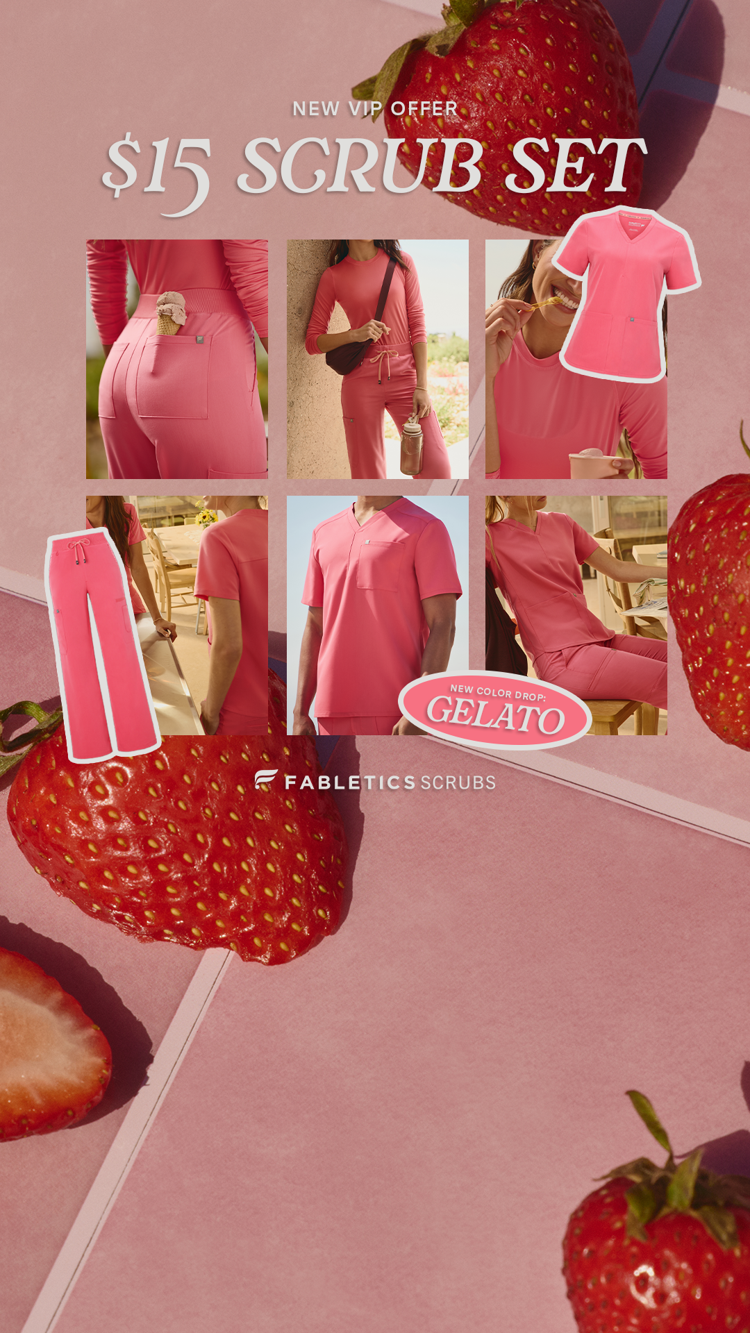 Fabletics Scrubs Facebook ad
