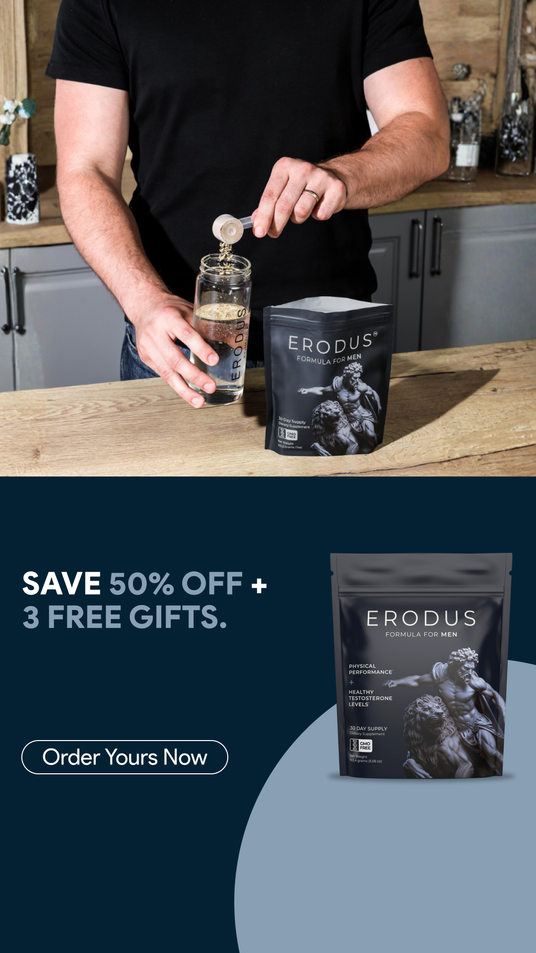 Erodus Formula For Men Facebook ad