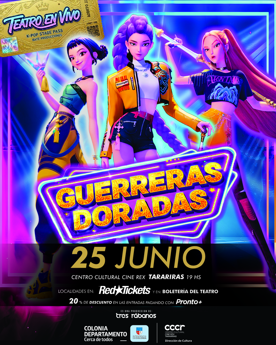 Tres Rabanos Producciones Facebook ad: TARARIRAS GUERRERAS DORAD