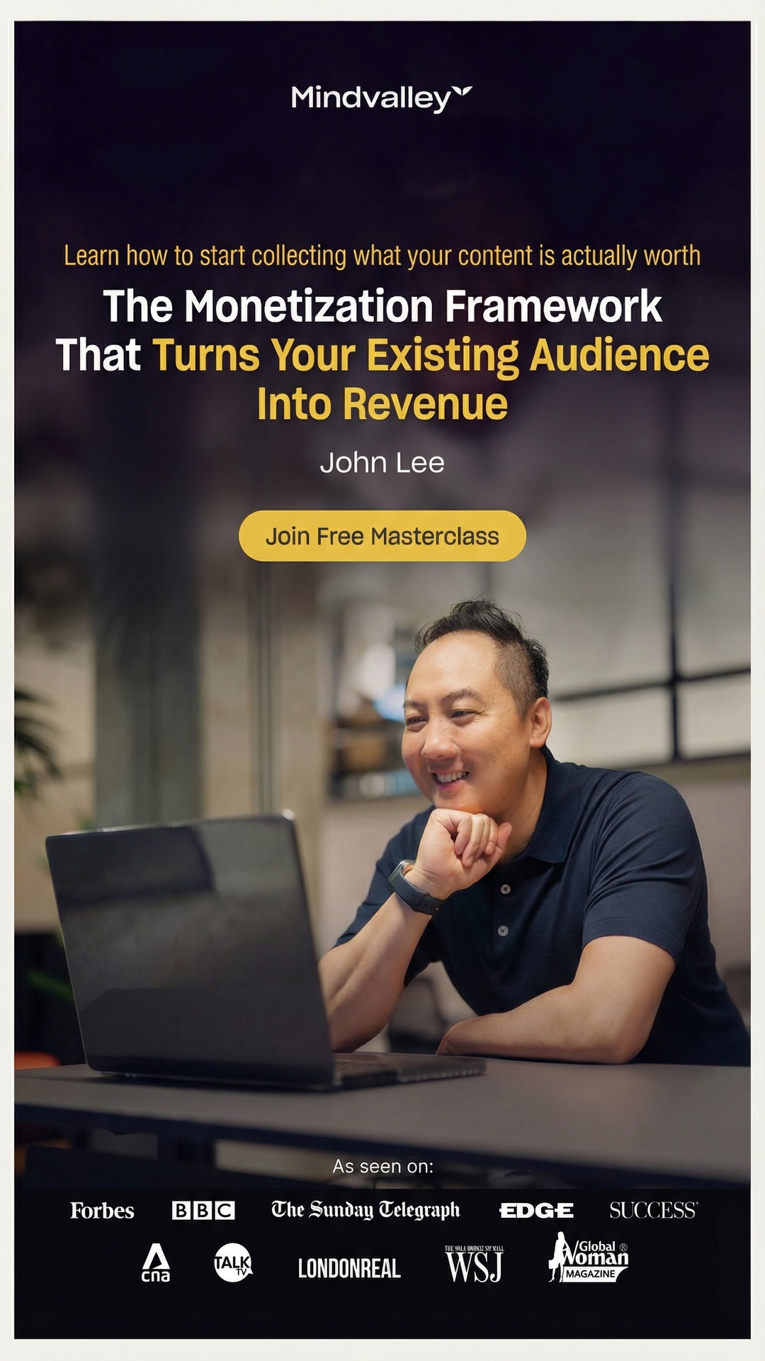 Mindvalley Facebook ad from Mar 8, 2026