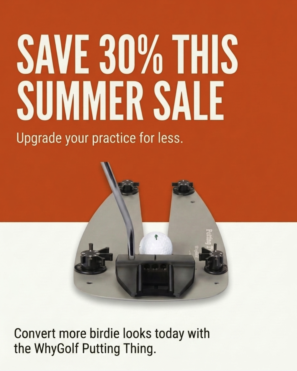 WhyGolf Facebook ad