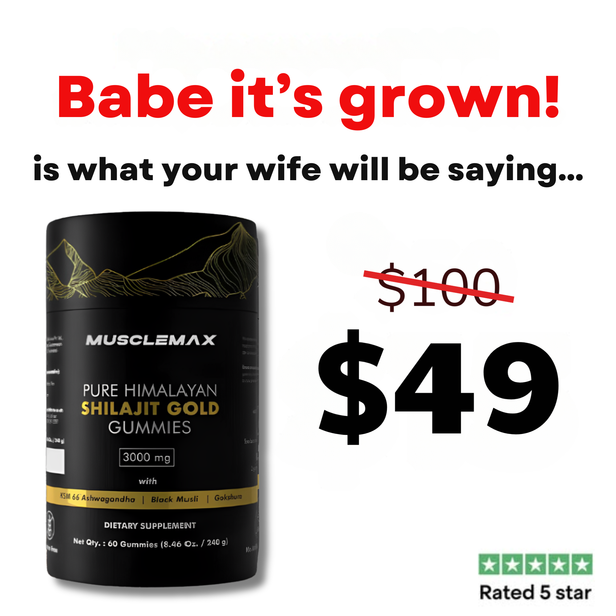 Try MuscleMax Facebook ad