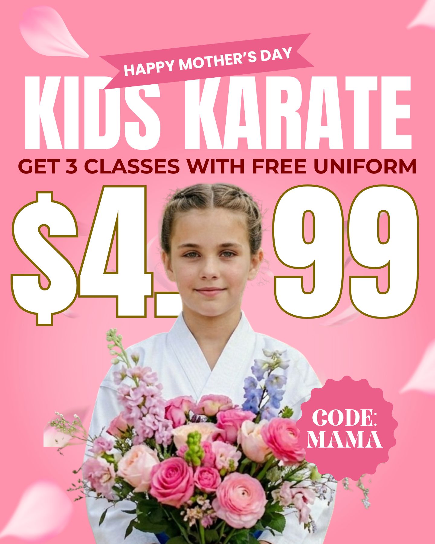 Amerikick Martial Arts Facebook ad