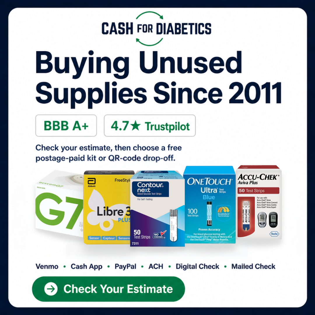 Cash for Diabetics Facebook ad