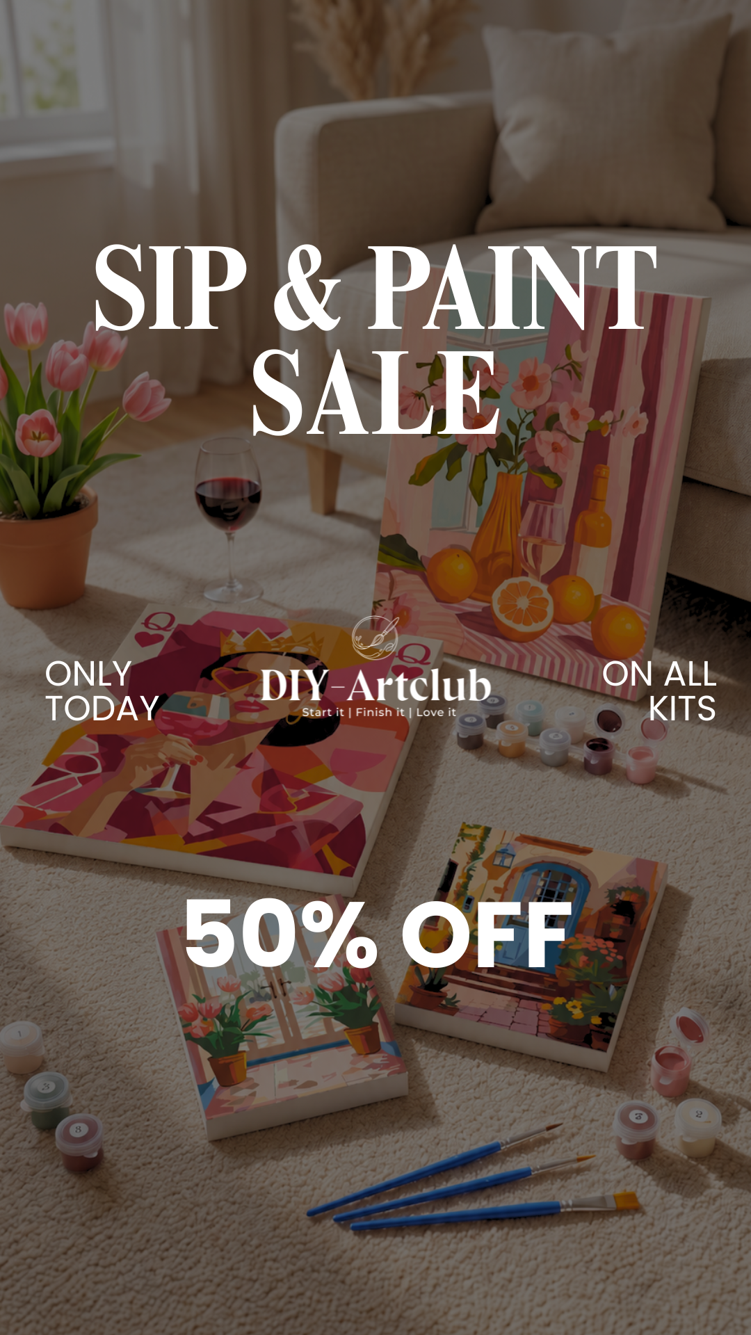 Diy Art Club Facebook ad