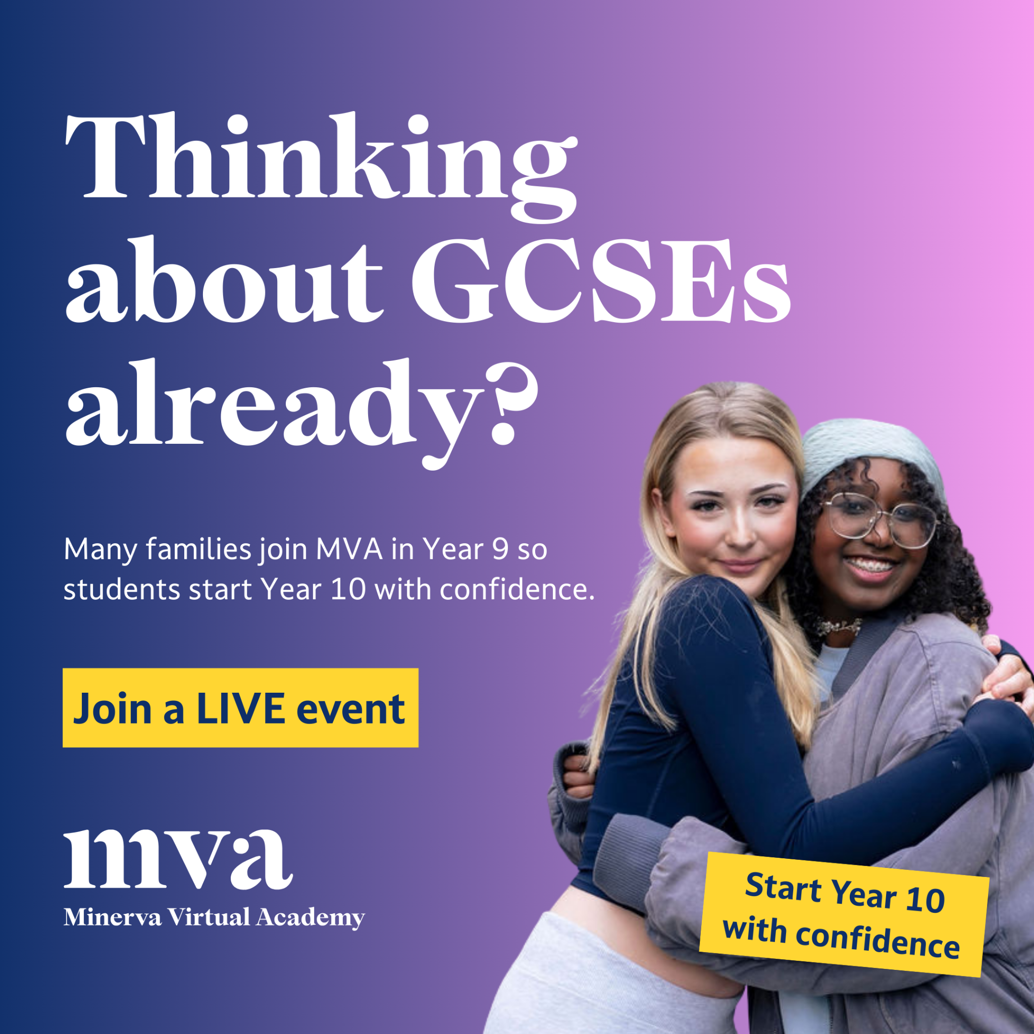 Minerva Virtual Academy Facebook ad from Aug 11, 2026