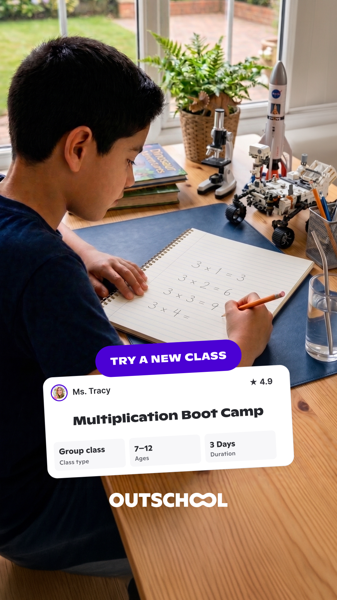 Outschool Facebook ad
