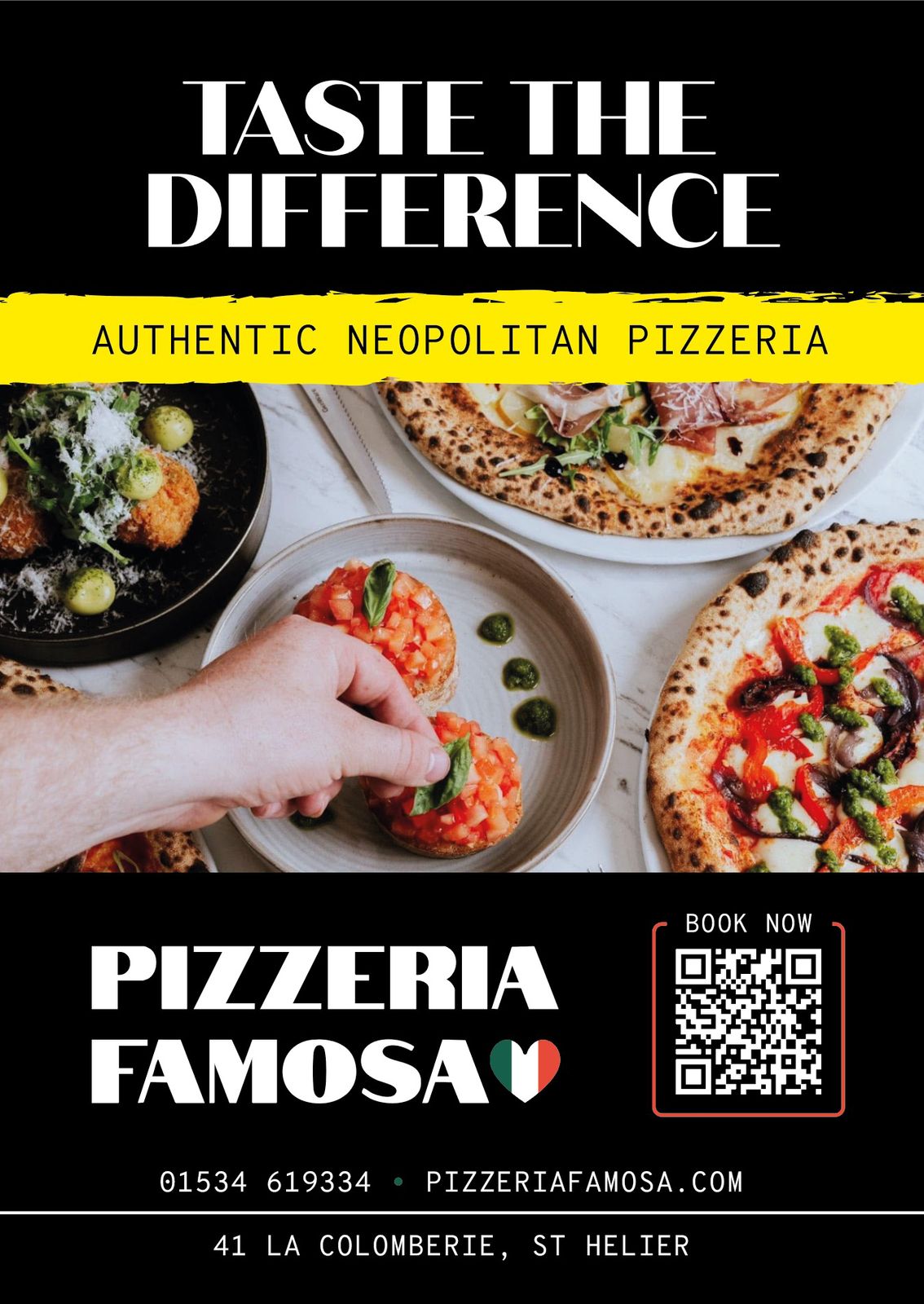 Pizzeria Famosa Facebook ad: Taste The Difference