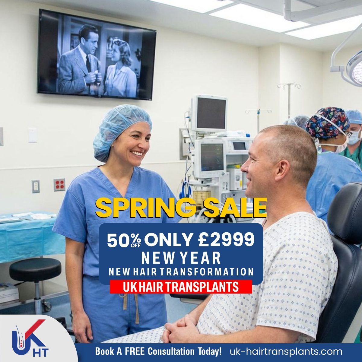 UK Hair Transplants UKHT Hair Loss Clinic Facebook ad