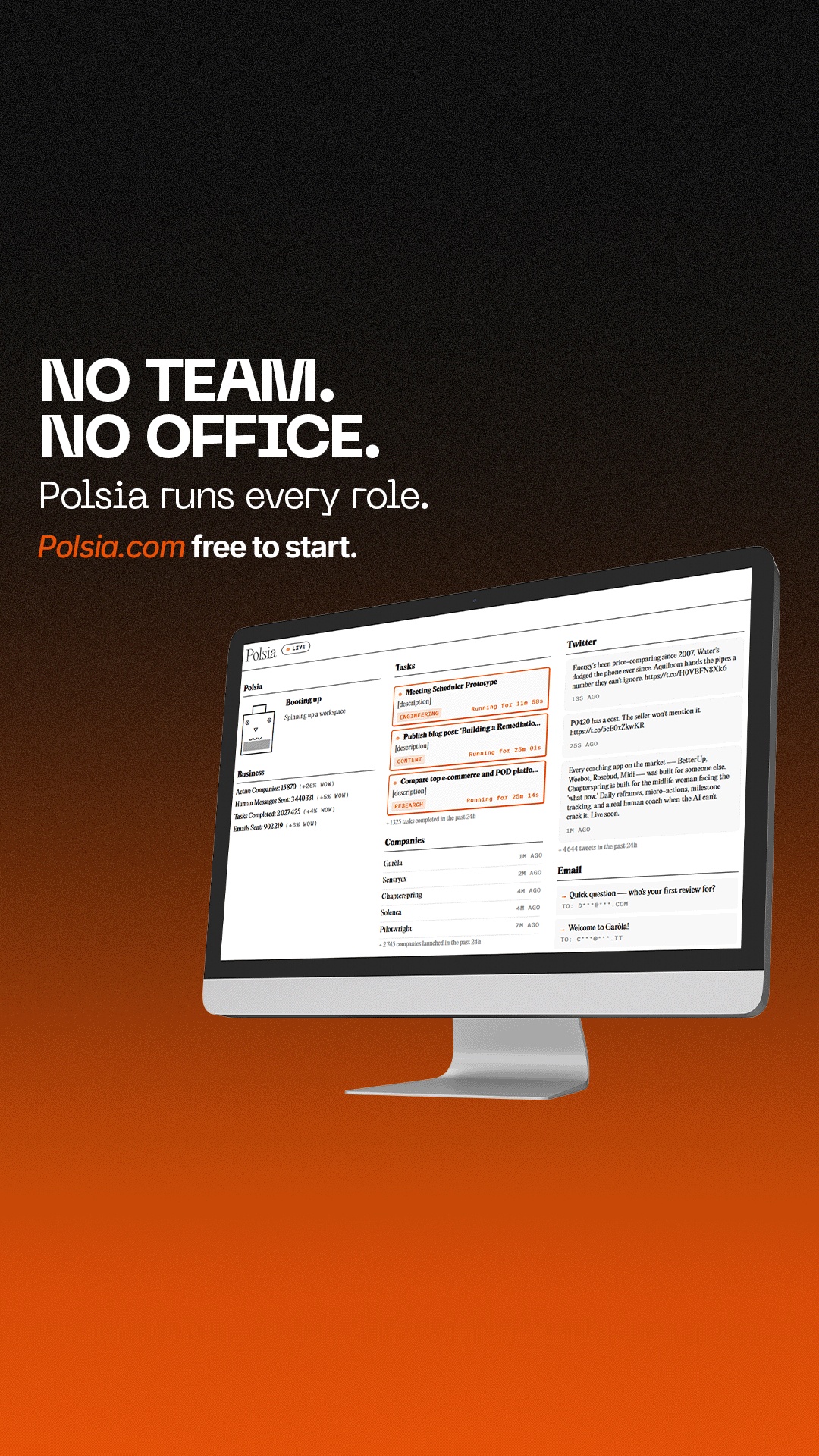 Polsia AI Facebook ad