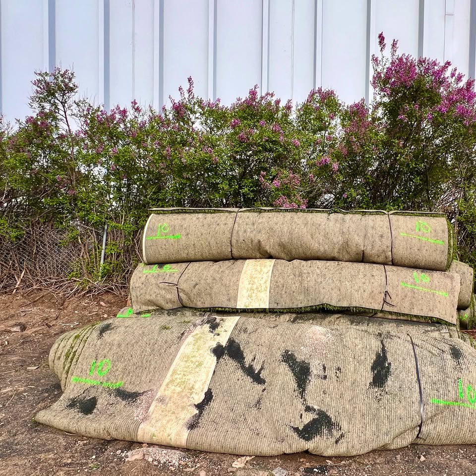 Sarah Miller Facebook ad: Fake Grass Rolls - Turf - 7'x50' Rolls!