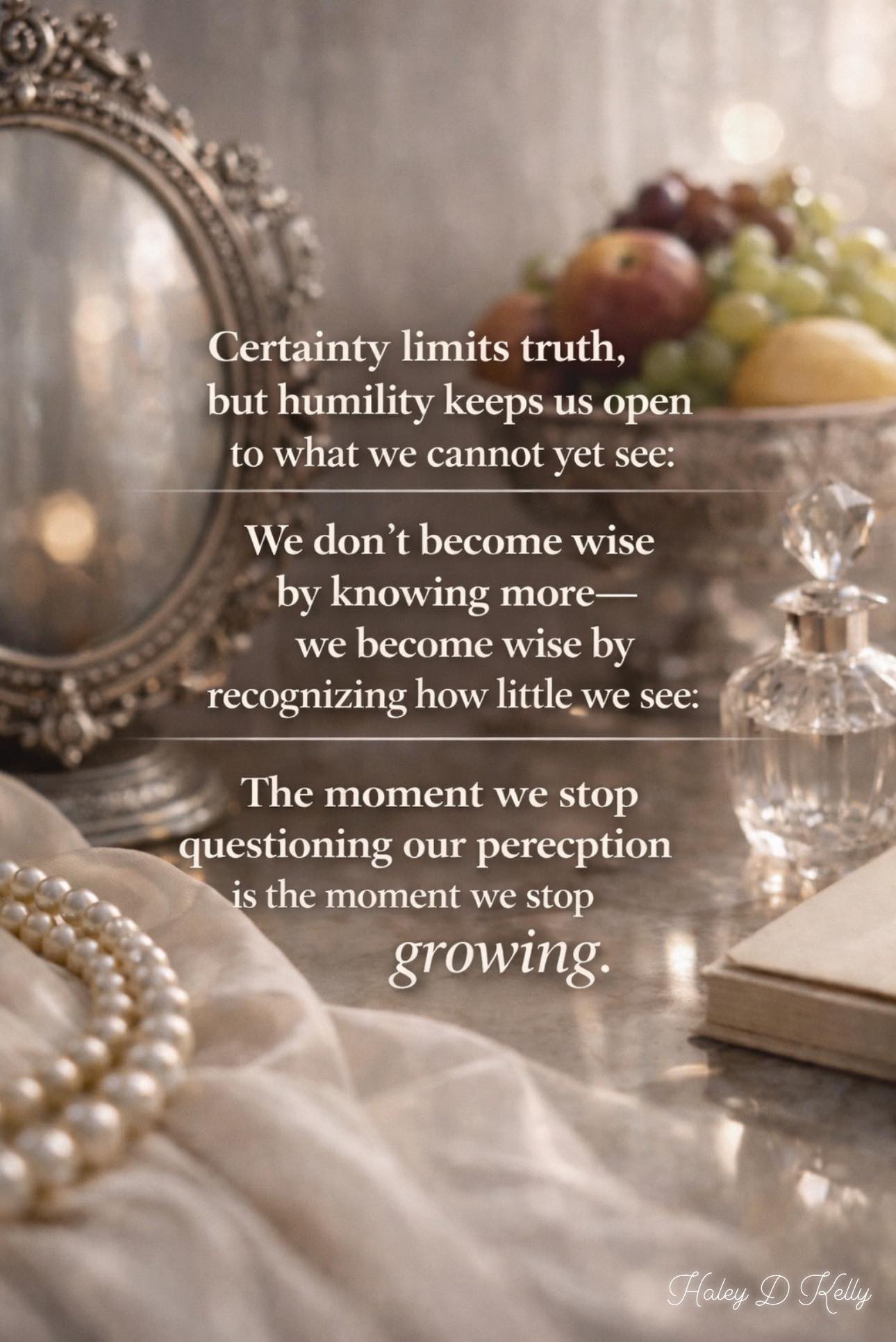 Haley D. Kelly Facebook ad: I believe holding space for the paradox to…