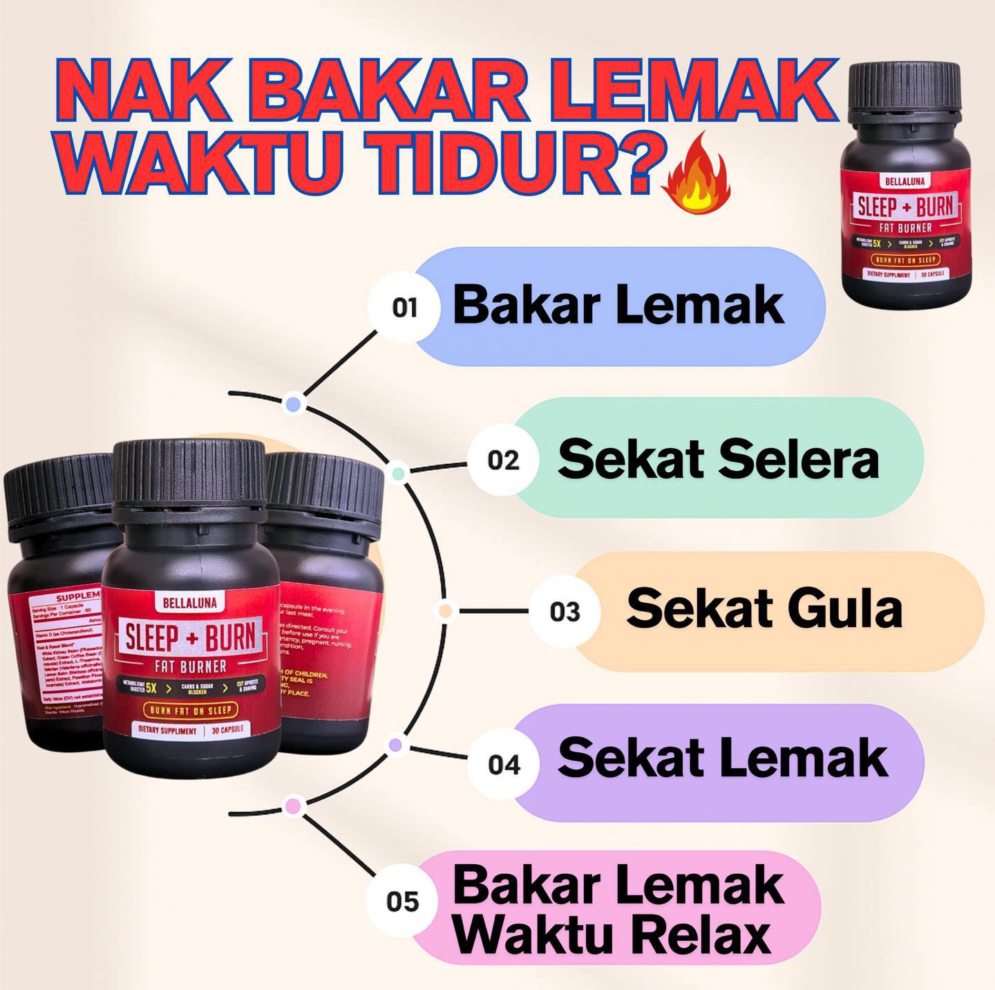 Bellaluna Sleep + Burn HQ Facebook ad