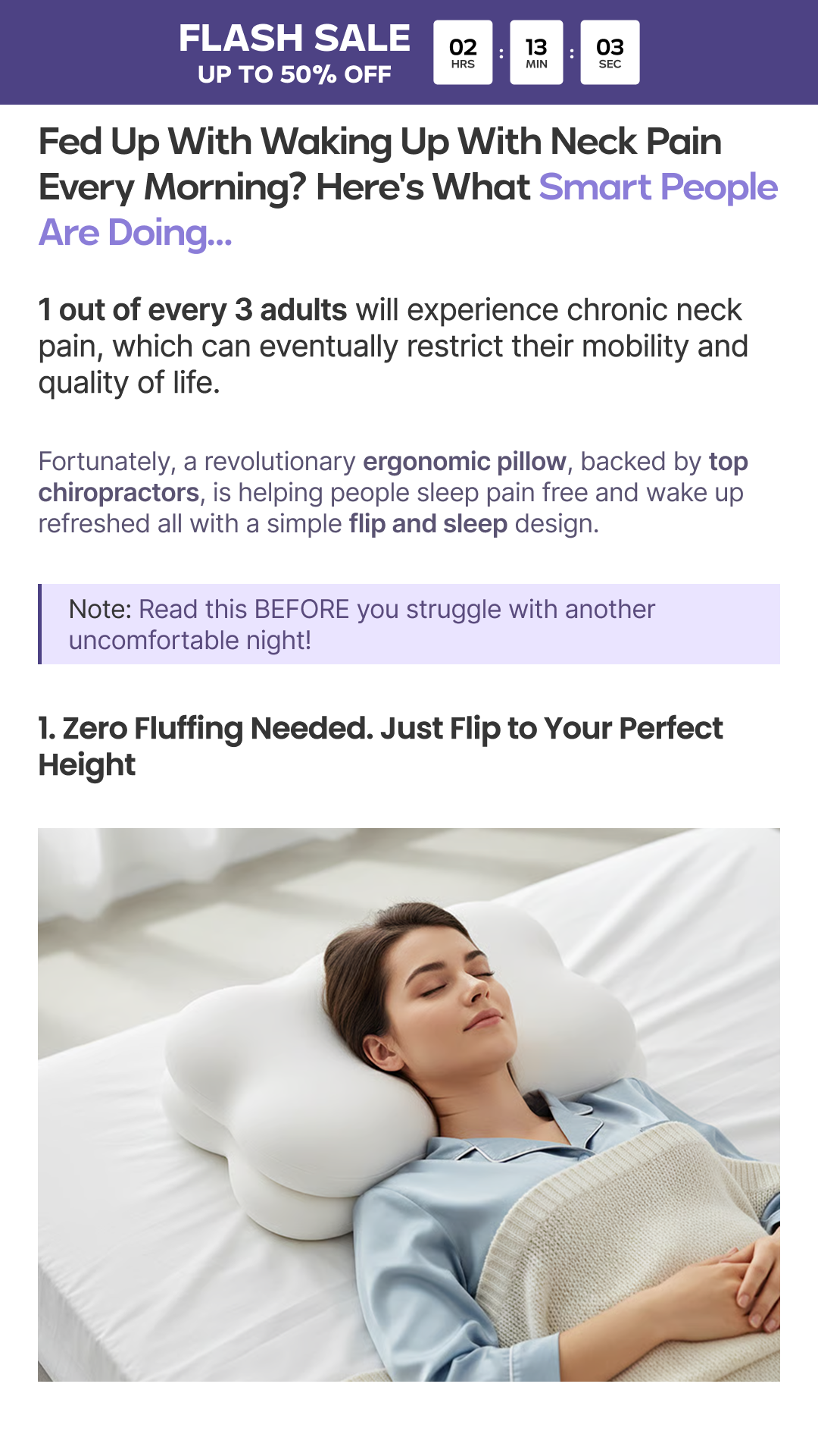 Mellow Cloud Align Pillow Facebook ad