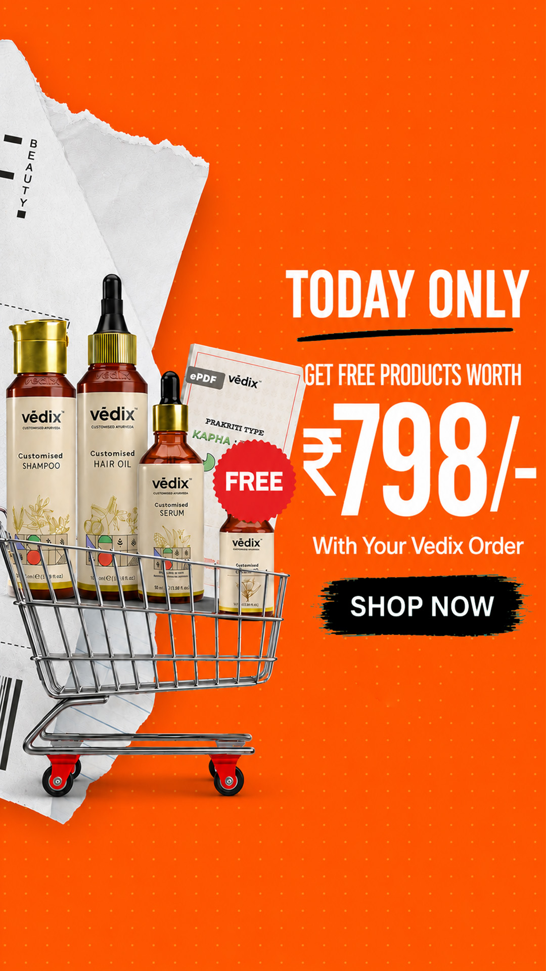 Vedix Ayurveda Facebook ad