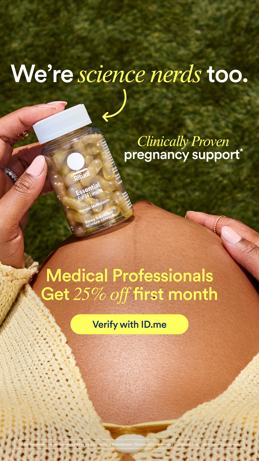 Ritual Facebook ad: Medical provider's get 25% off Ritual.