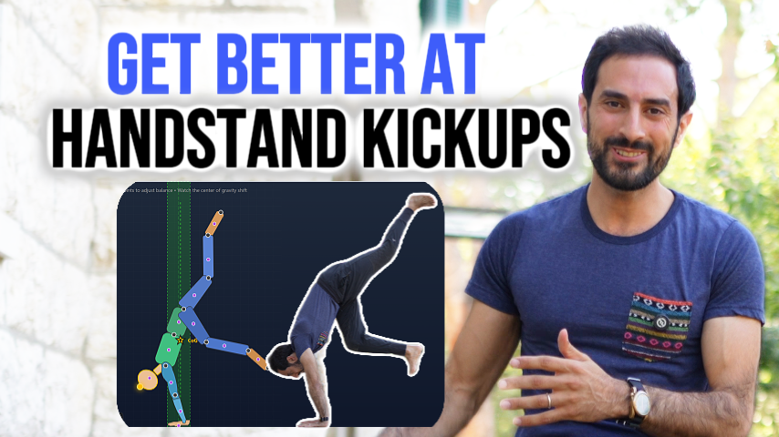 Mazen.movement Facebook ad: Handstand Kickups Method