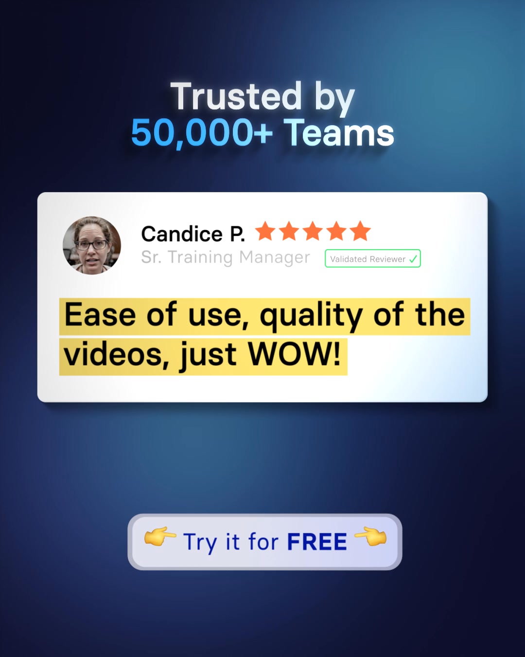 Synthesia Facebook ad: Create a FREE AI video now