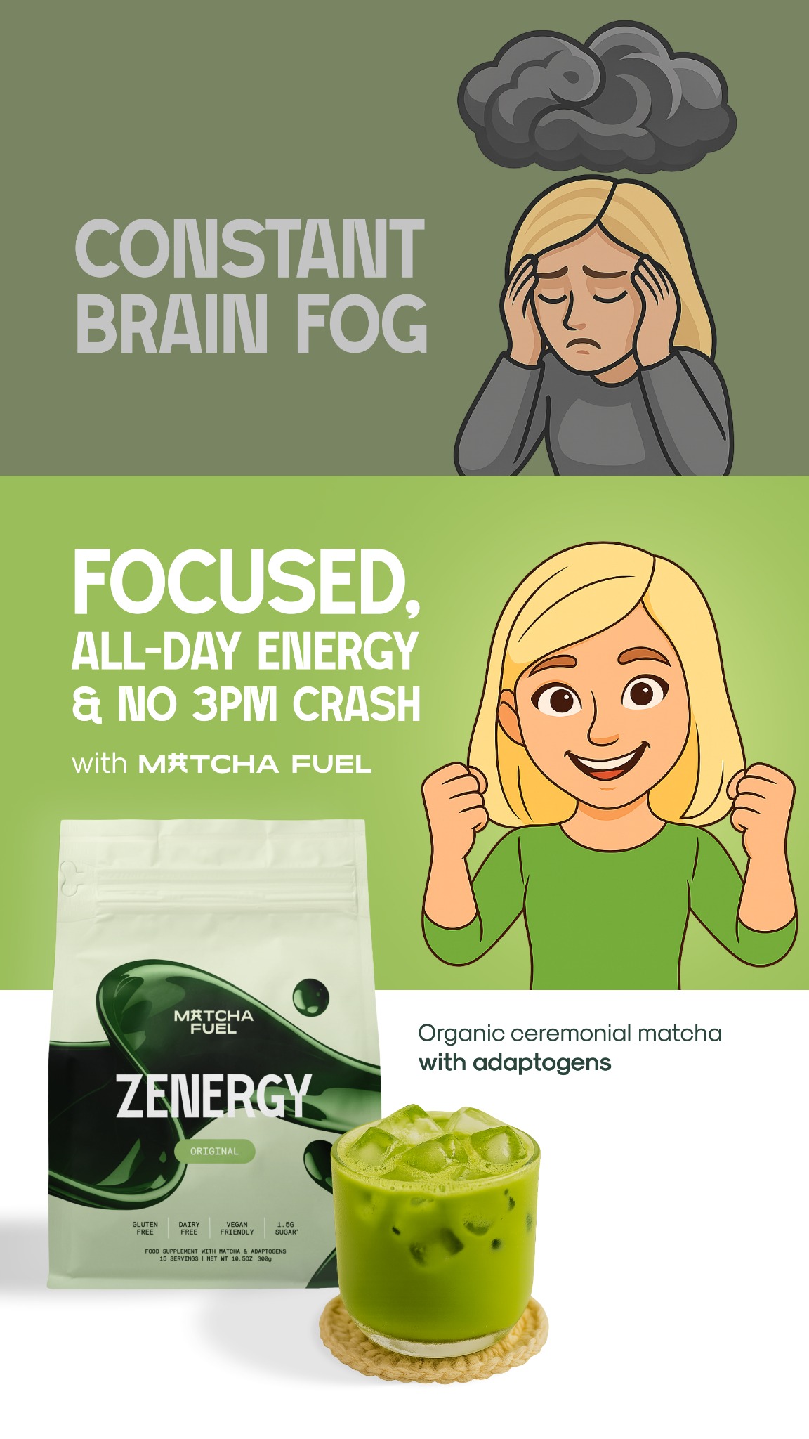 Matcha Fuel Facebook ad
