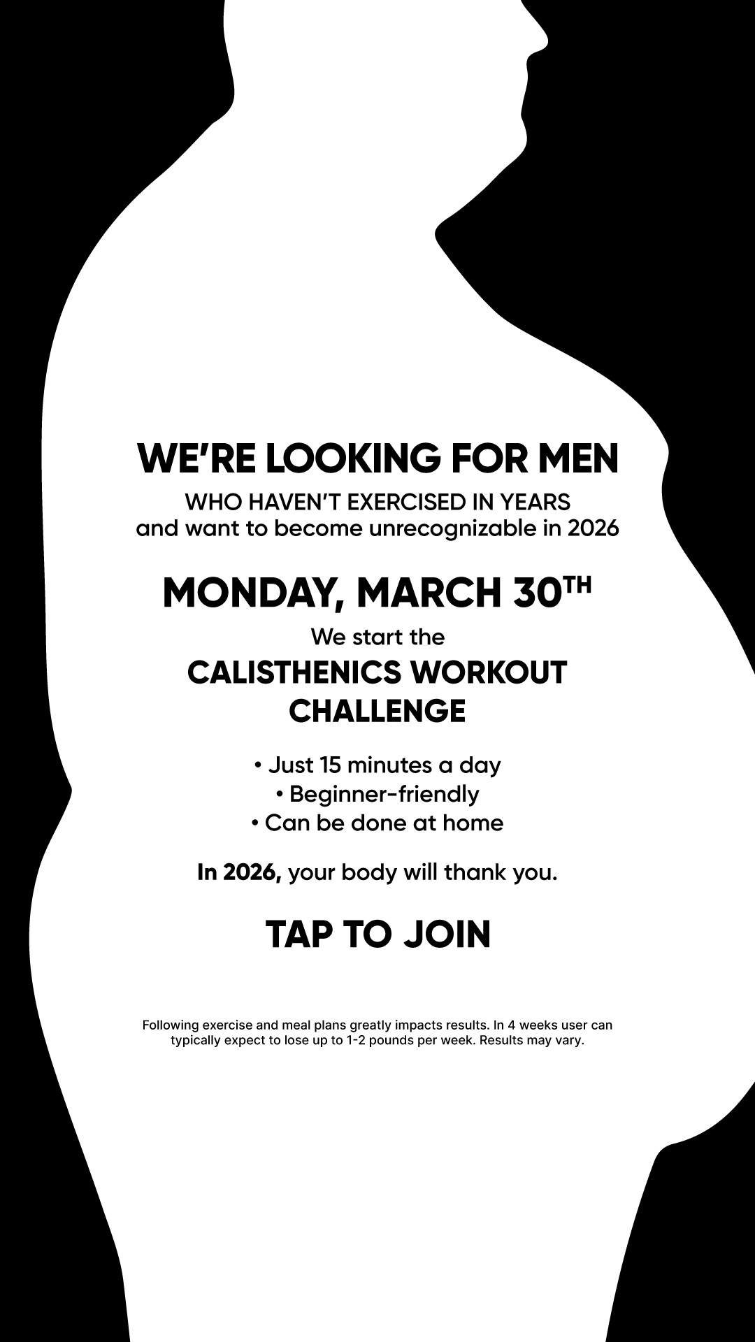 BetterMe Men Facebook ad