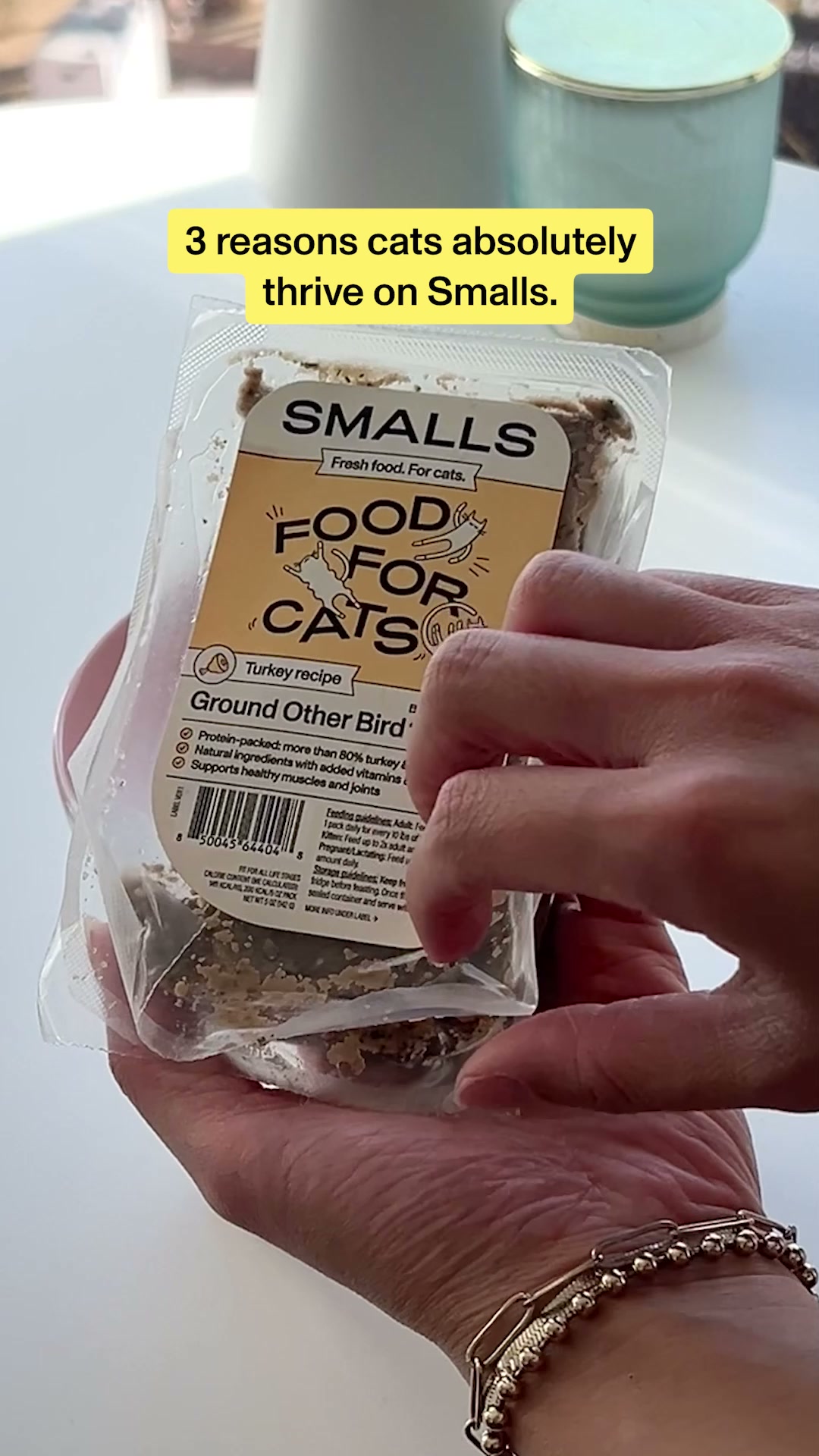 Smalls Facebook ad: Human-Grade Fresh Cat Food