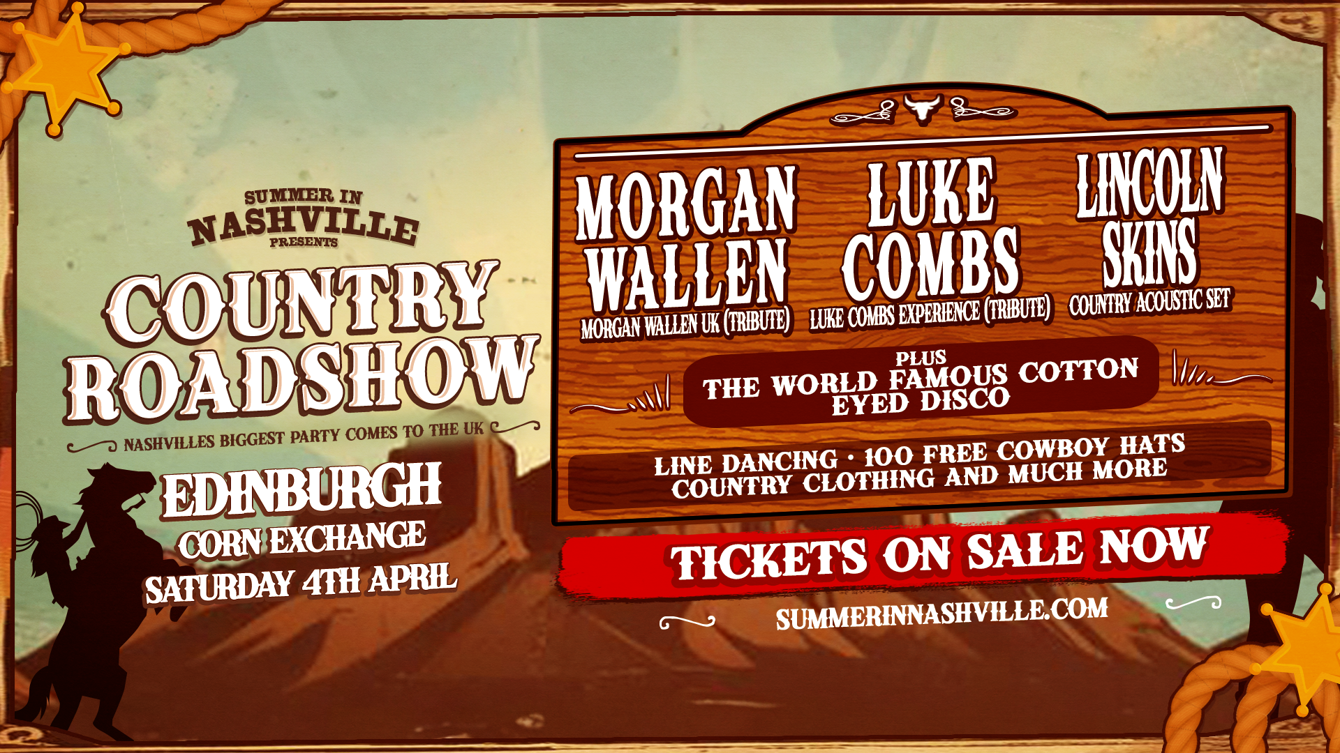 Country Roadshow - Edinburgh Facebook ad