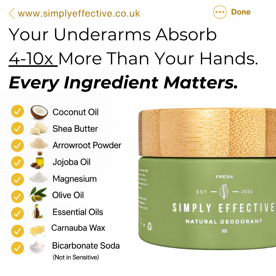 Simply Effective - Natural Deodorant Facebook ad