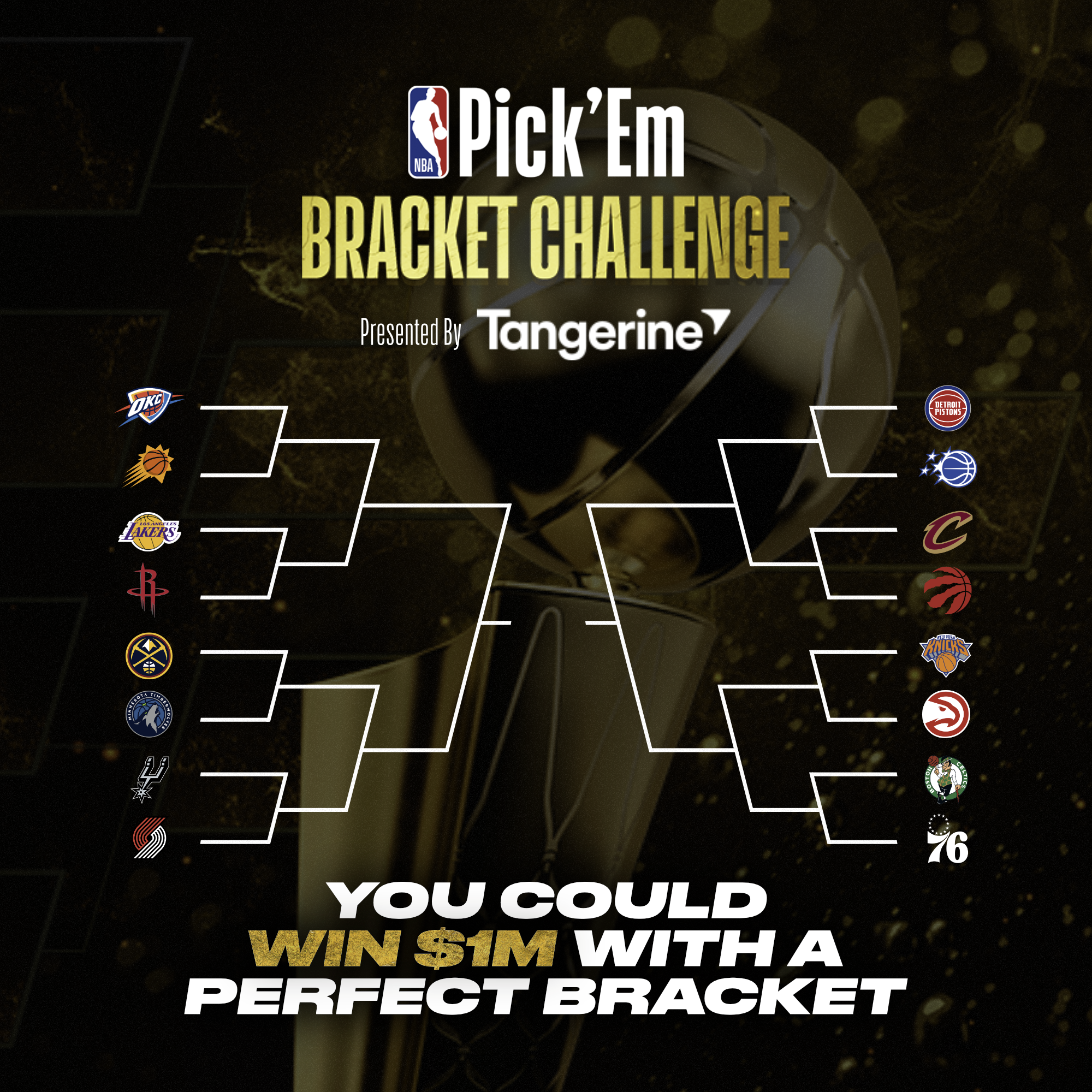 NBA Canada Facebook ad: NBA Pick'Em: Bracket Challenge | Test Your Basketball…