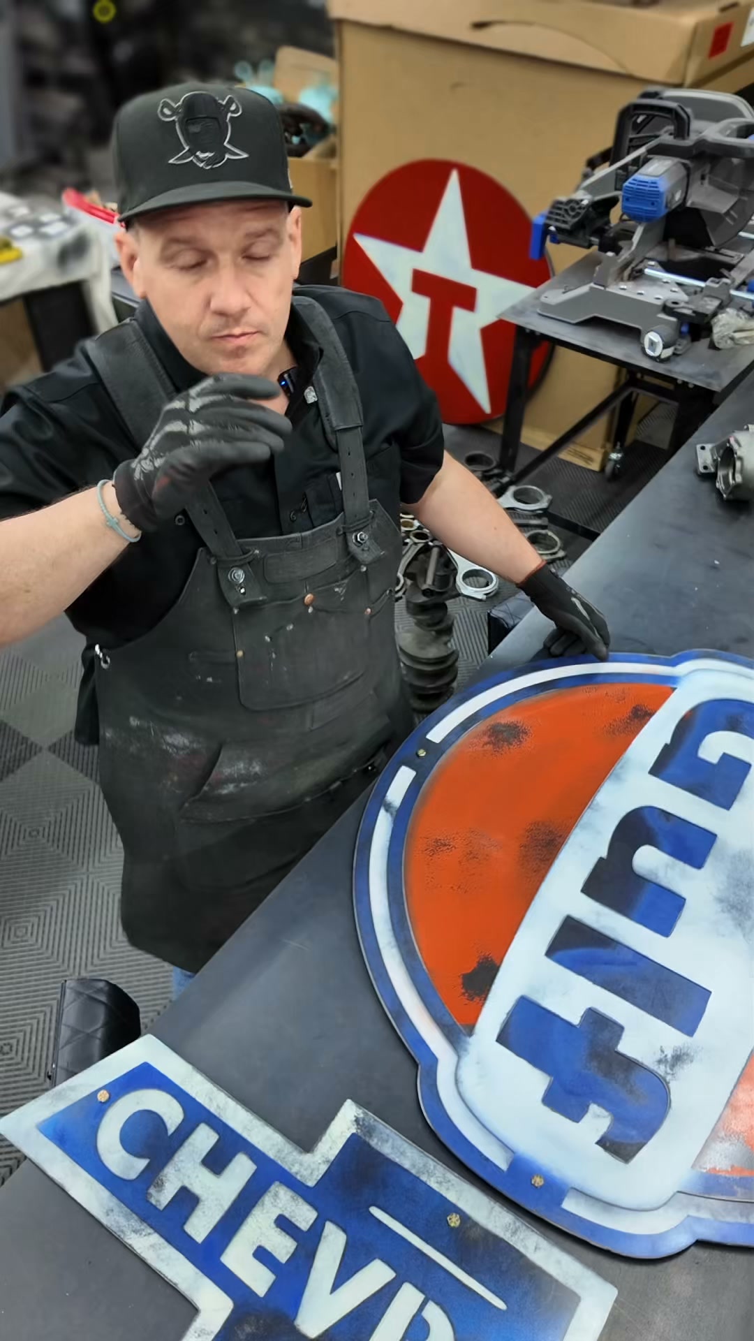 Ironwood Garage Facebook ad: Real Steel. Real Art.