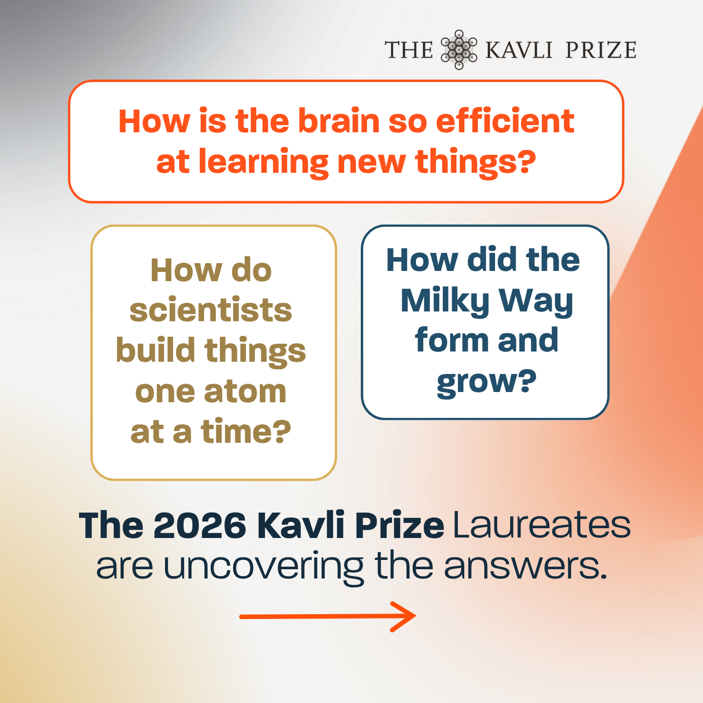 The Kavli Prize Facebook ad: Just Announced: The 2026 Kavli Prize Laureates in…