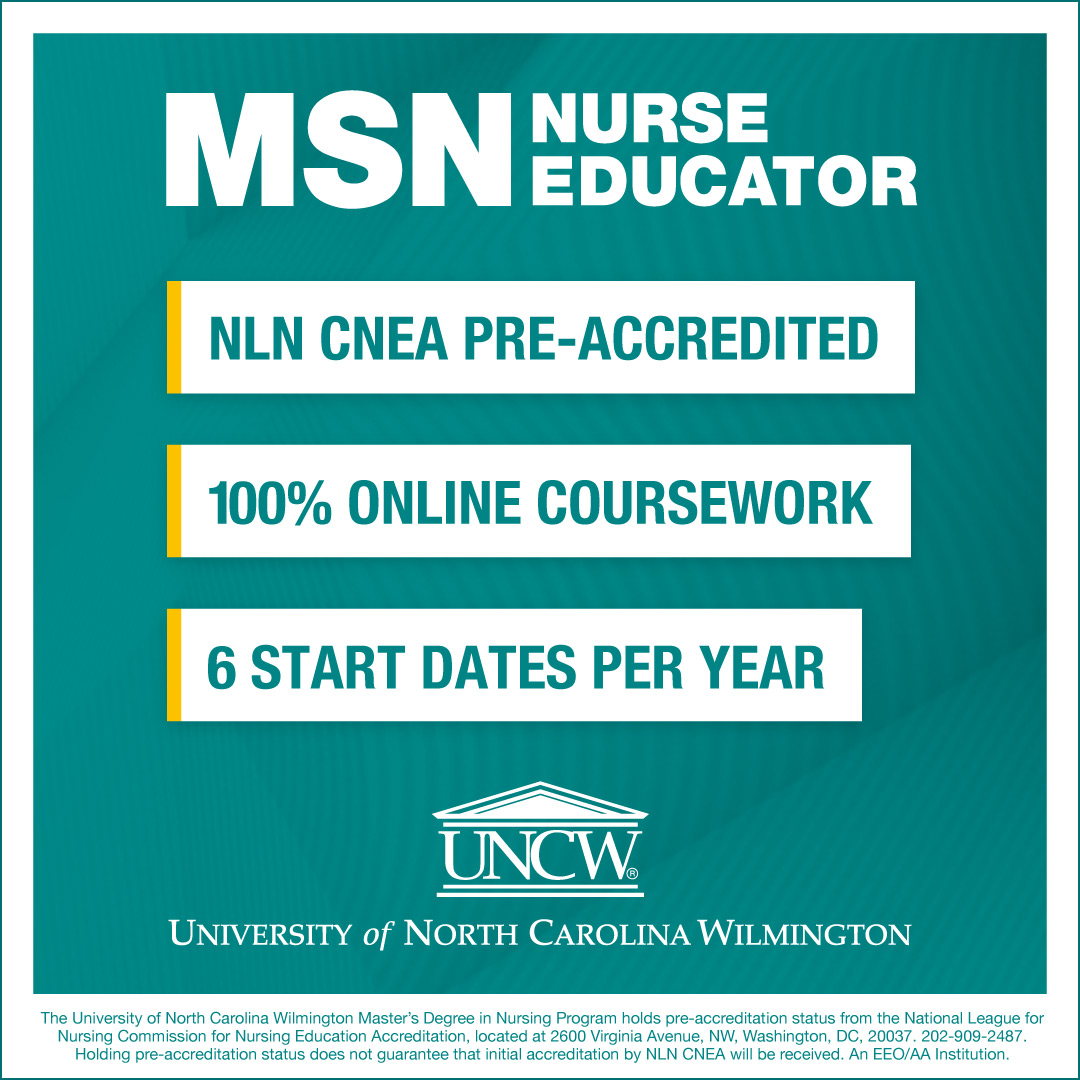 UNCW Facebook ad: Shape the Future of Nursing Education