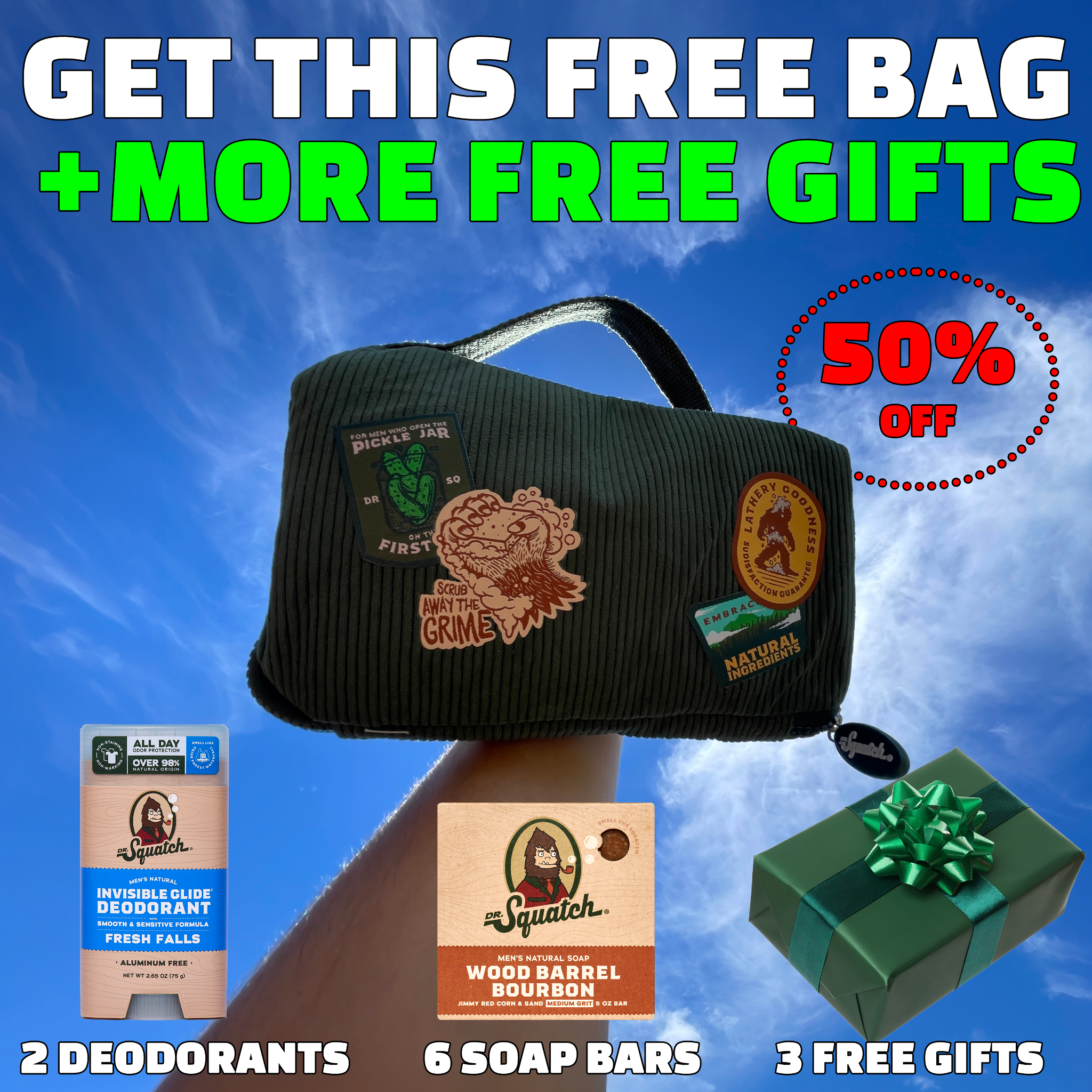 Dr. Squatch Facebook ad
