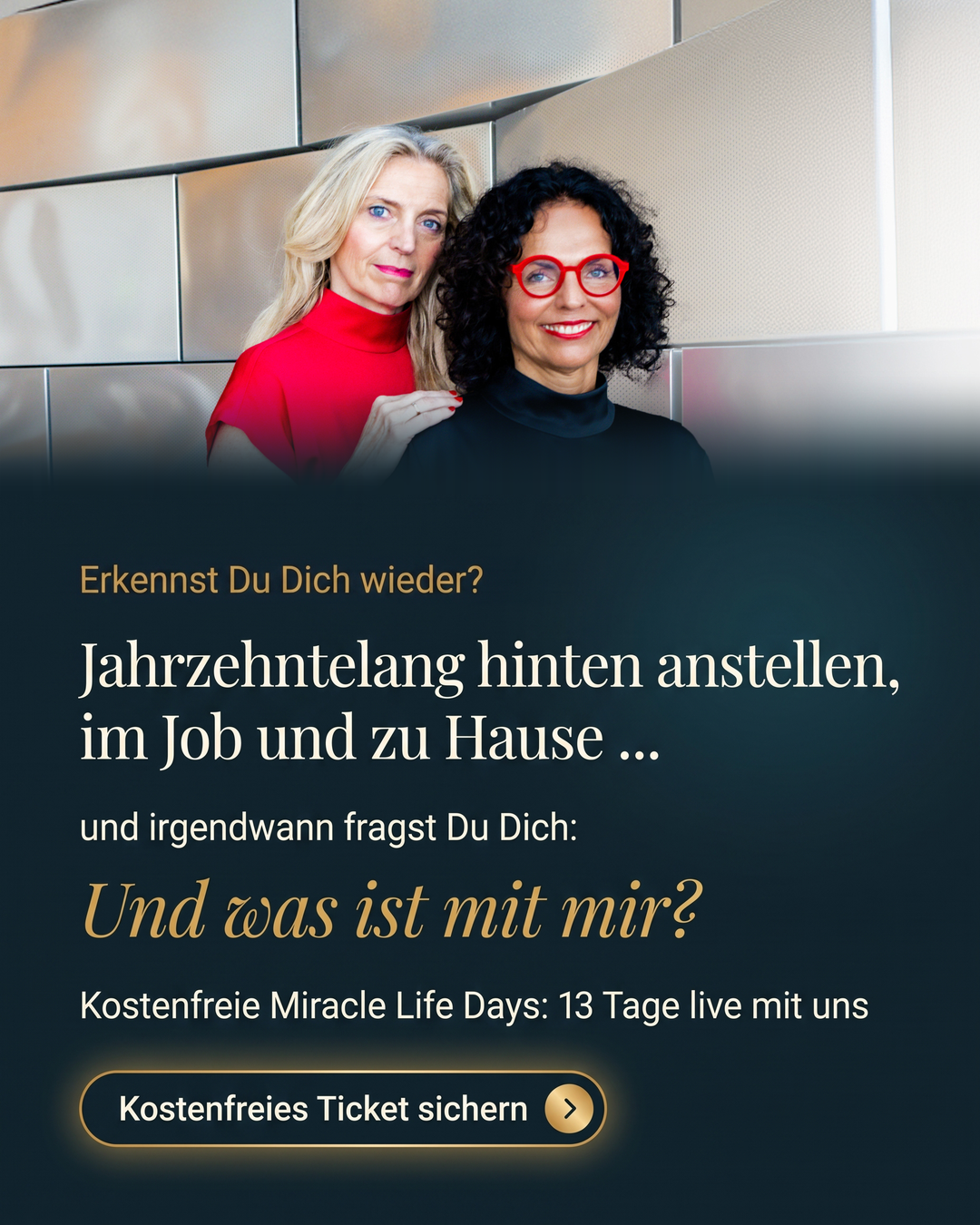 Susanne & Nicole Facebook ad: Online: Miracle Life Days