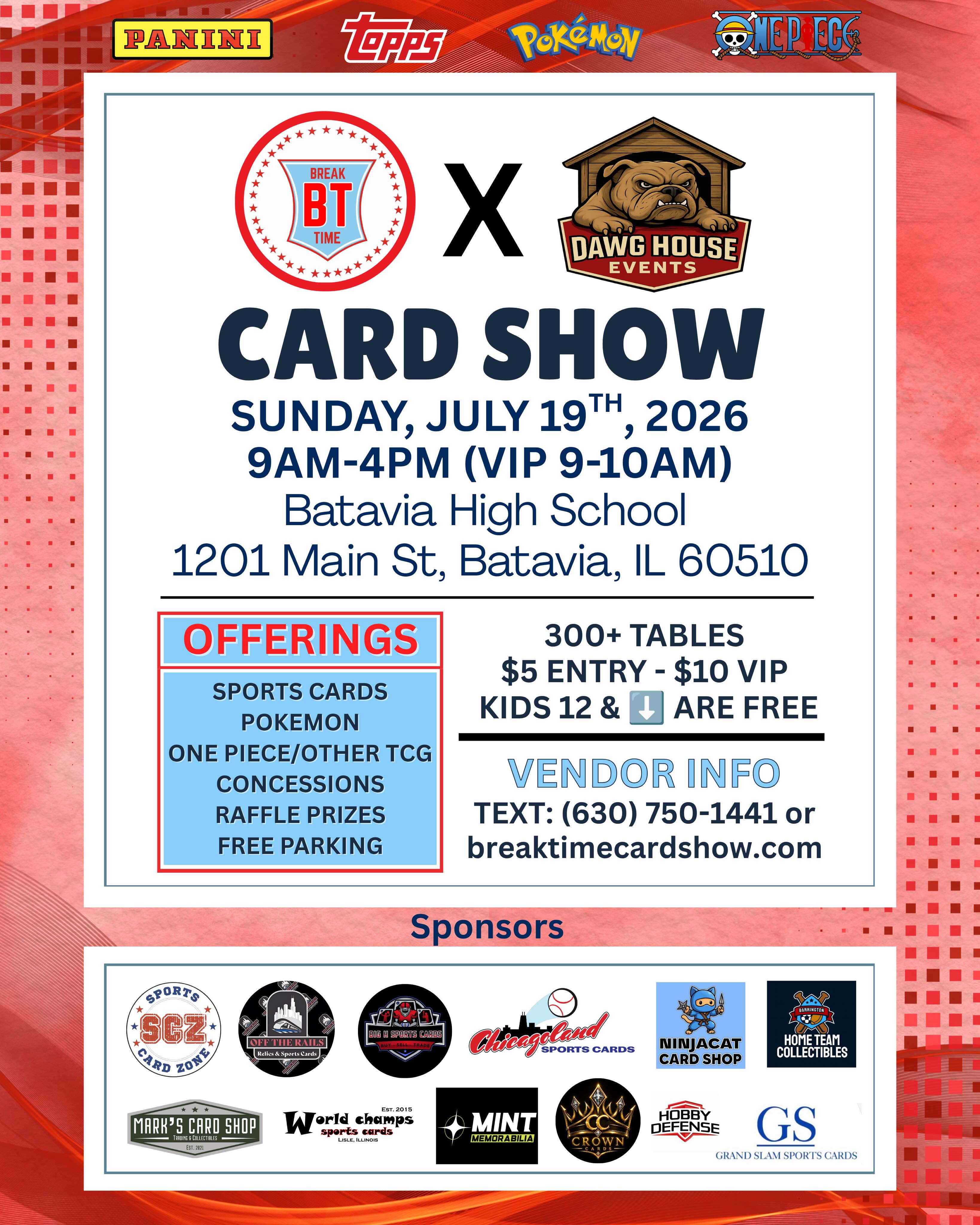 breaktimecardshow Facebook ad: LOCATION CHANGE