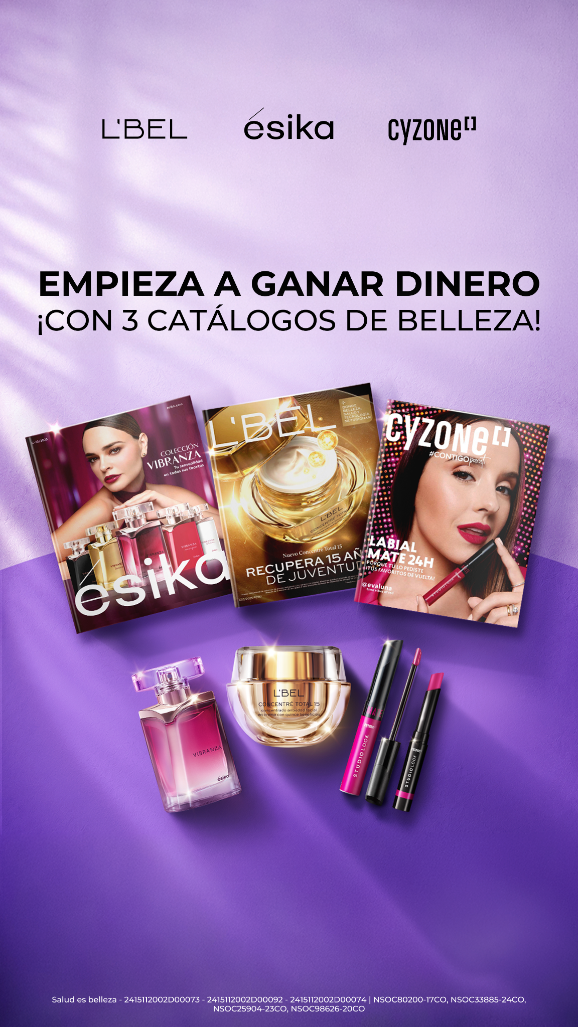 L'BEL, ésika y Cyzone Facebook ad