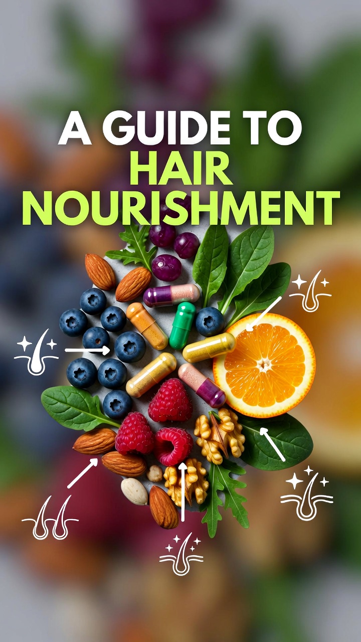 Purely Balanced Facebook ad: Hair Growth Vitamins Guide