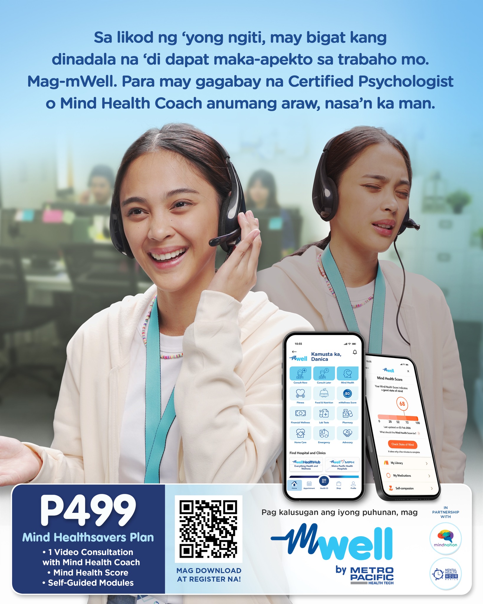 mWell Facebook ad