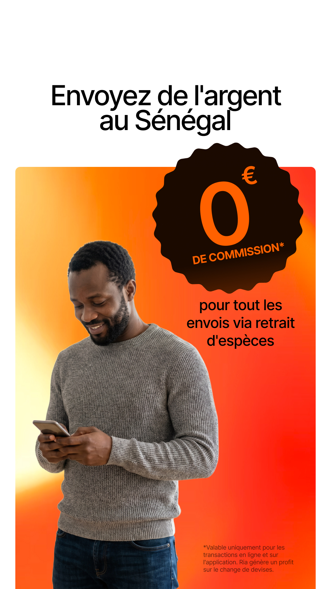 Ria Money Transfer Facebook ad
