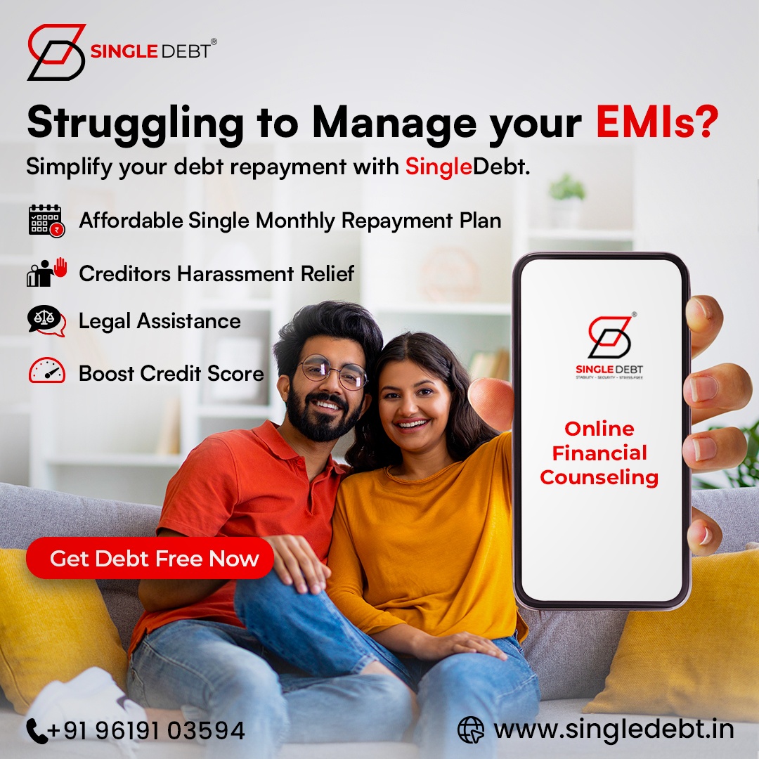 SingleDebt Facebook ad: Get a FREE consultation today and breathe easy!
