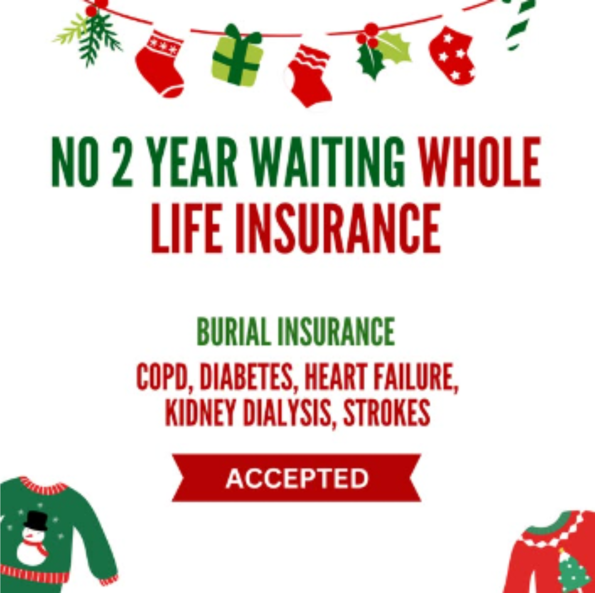 Senior Burial Coverage Facebook ad