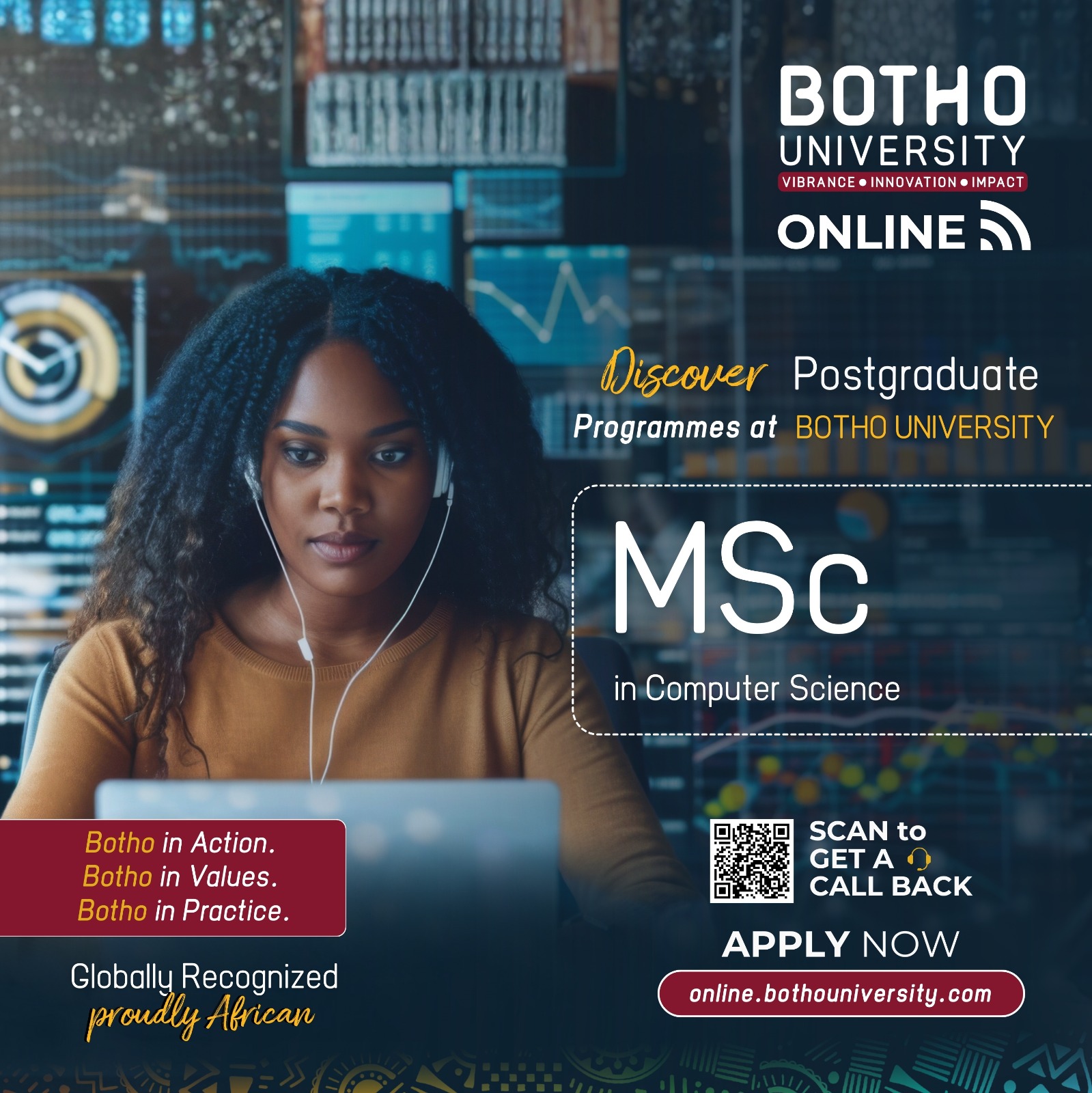 Botho University Online - BUO Facebook ad: Advance in Computer Science