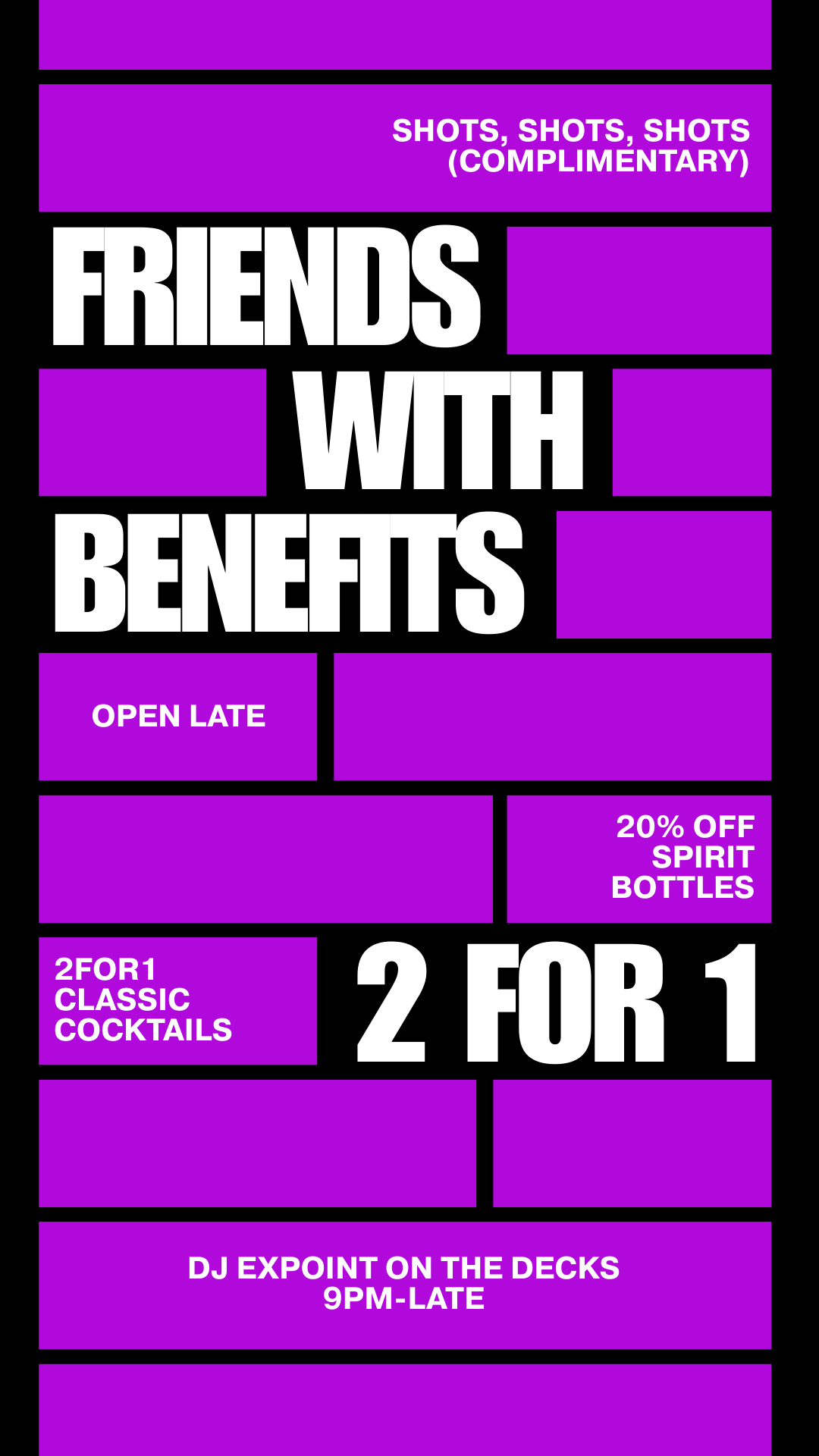 Friends Bar Bali Facebook ad