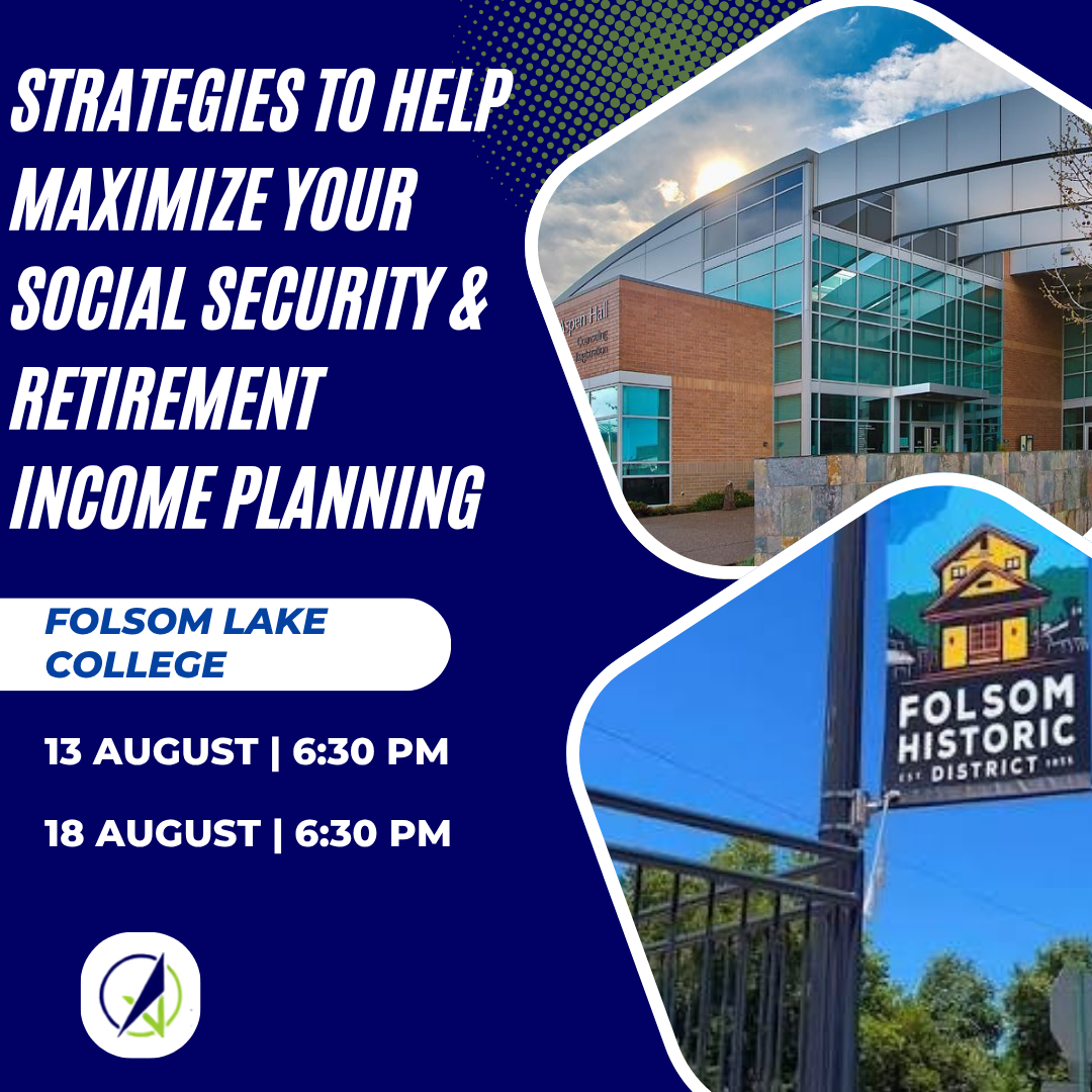 RSVP.org Facebook ad: MAXIMIZE SOCIAL SECURITY & RETIREMENT INCOME IN FOLSOM